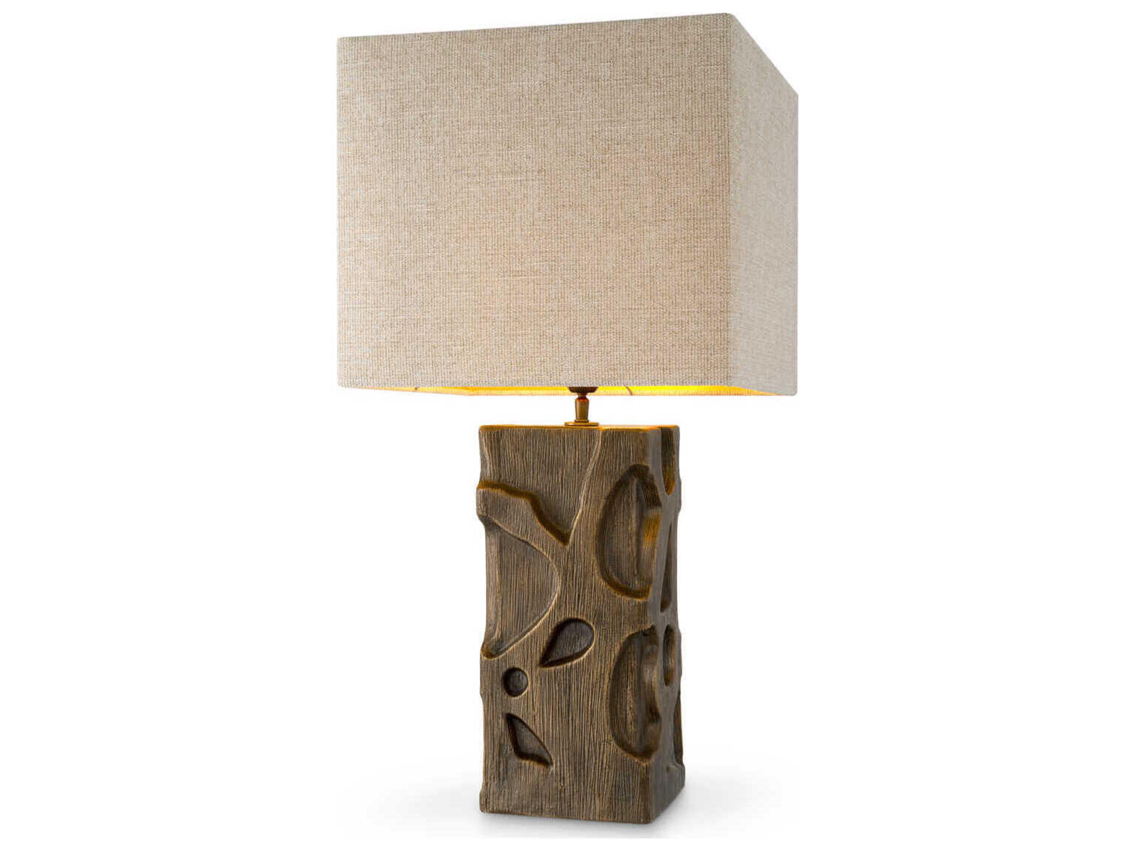 Eichholtz Enzo Vintage Brass Incl Shade Table Lamp