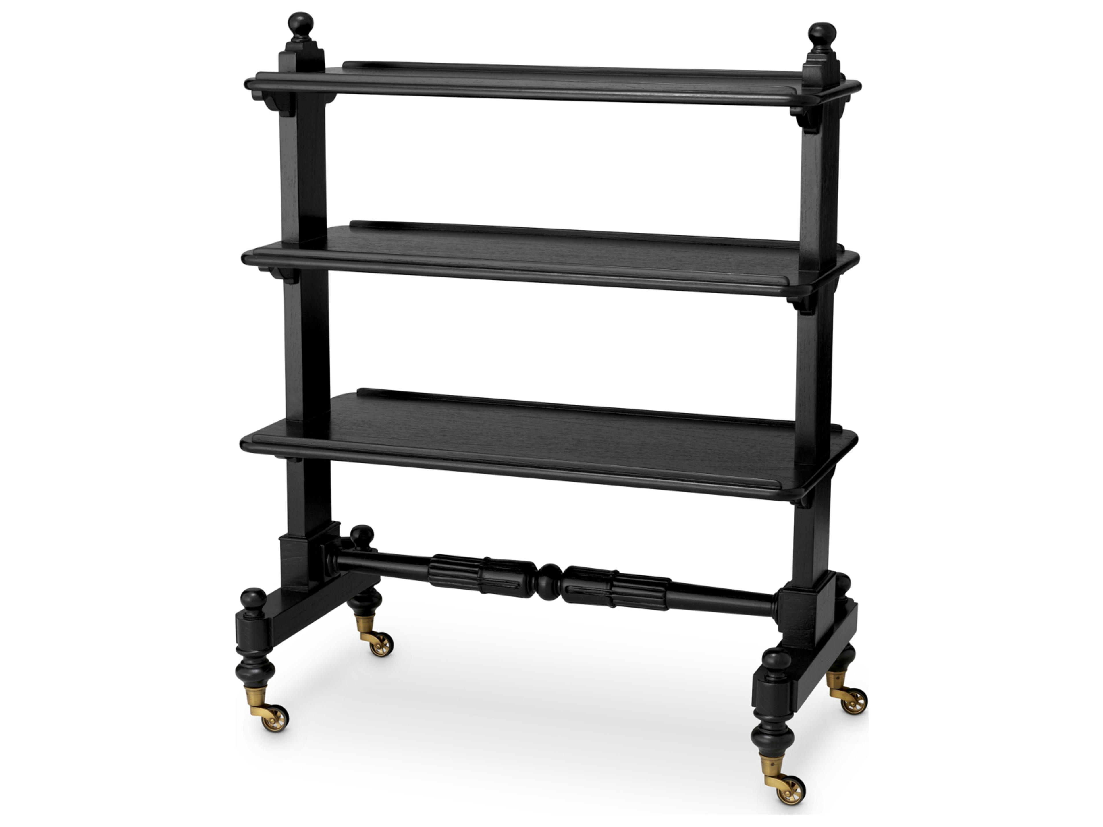 Eichholtz Wood Classic Black Bar Cart