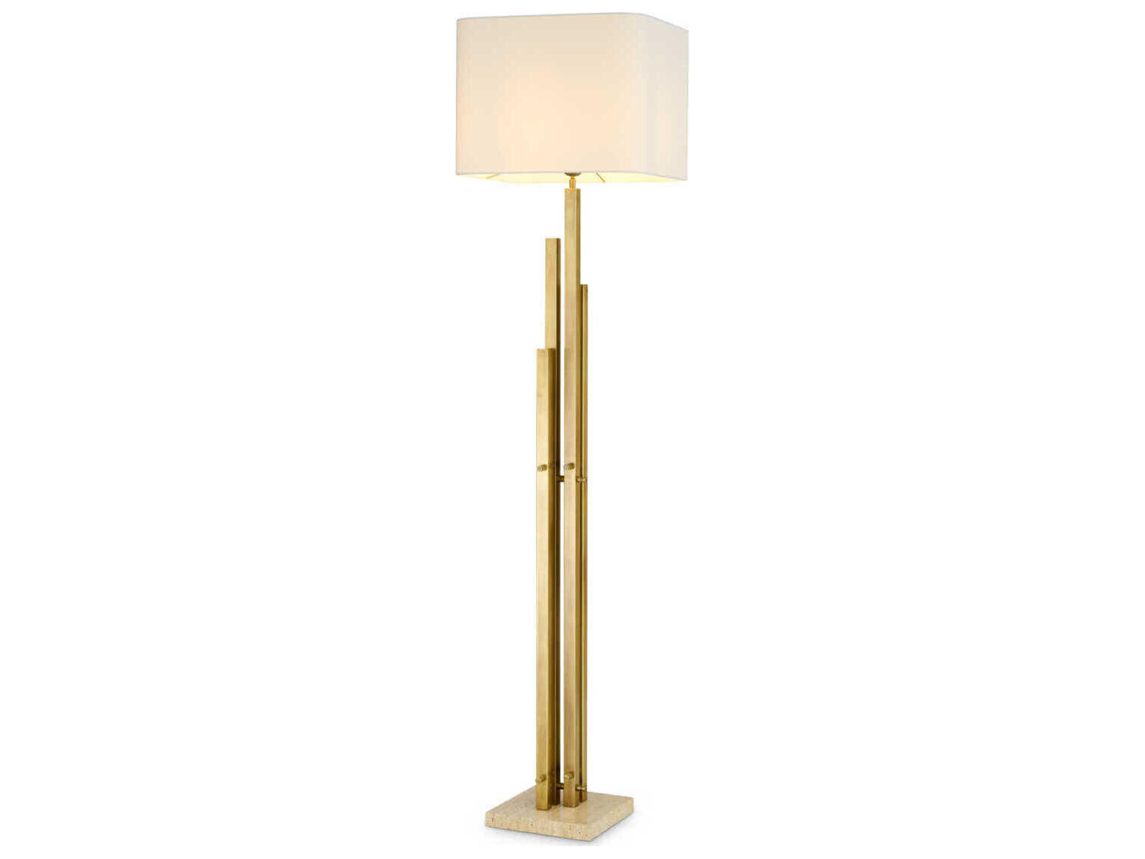 Eichholtz Destino Vintage Brass Incl Shade Floor Lamp