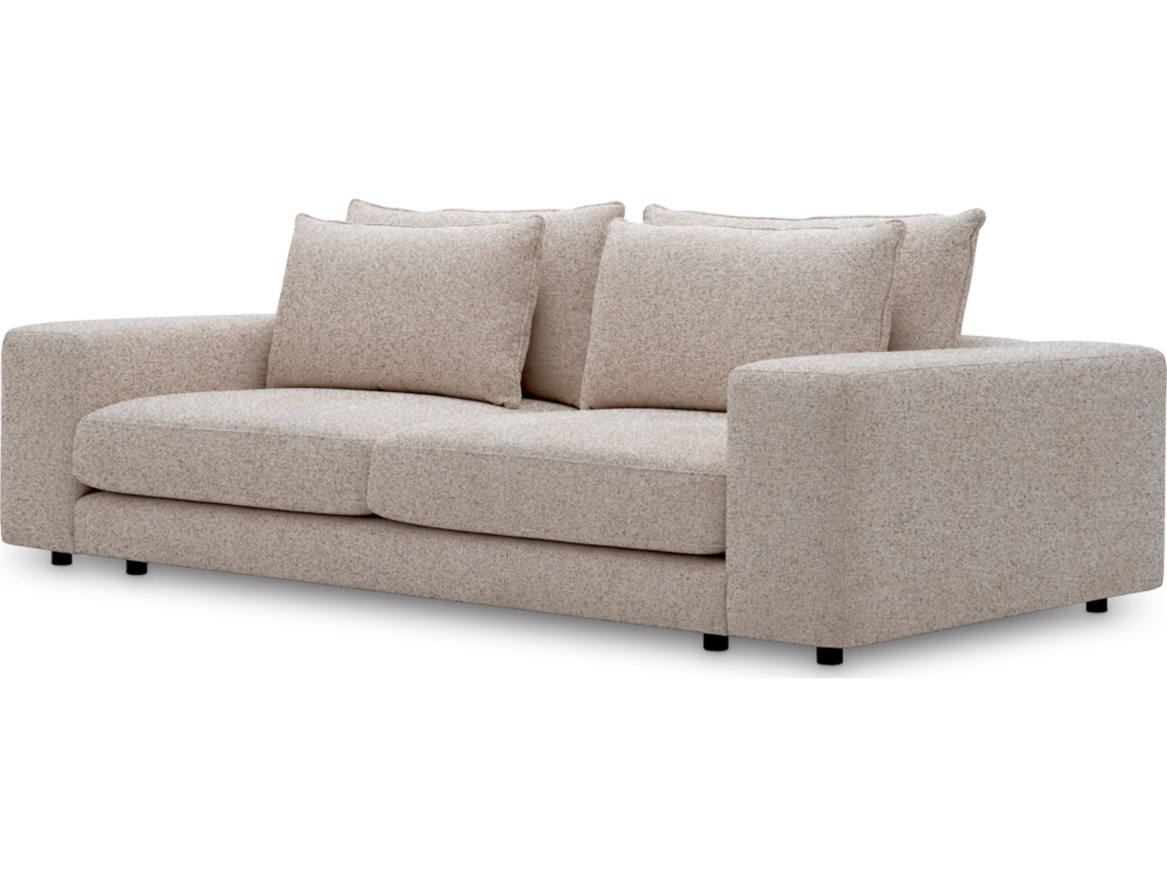 Eichholtz Nuoro Greige Gray Upholstered Sofa
