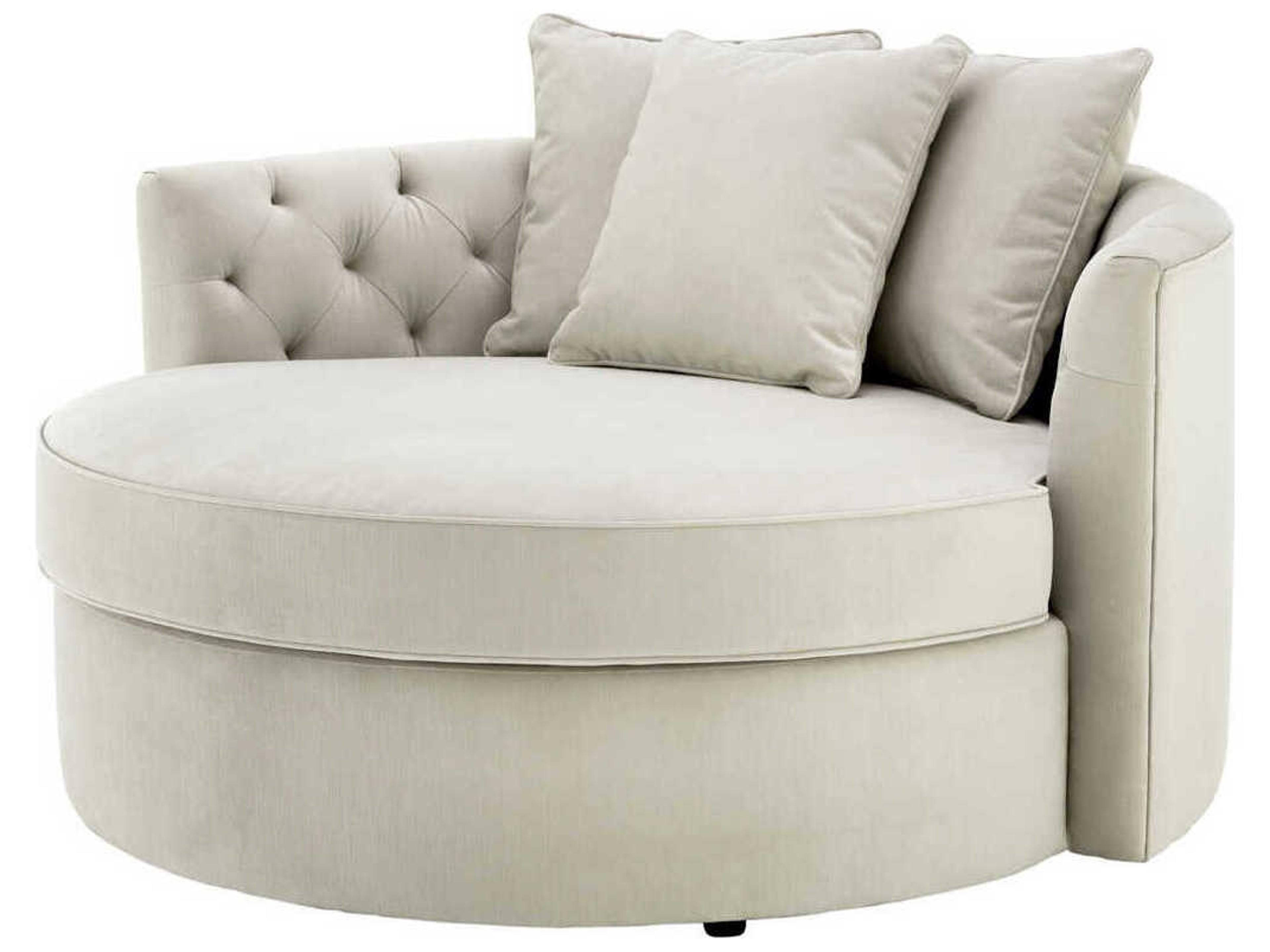 Eichholtz Carlita Pebble Grey Upholstered Loveseat