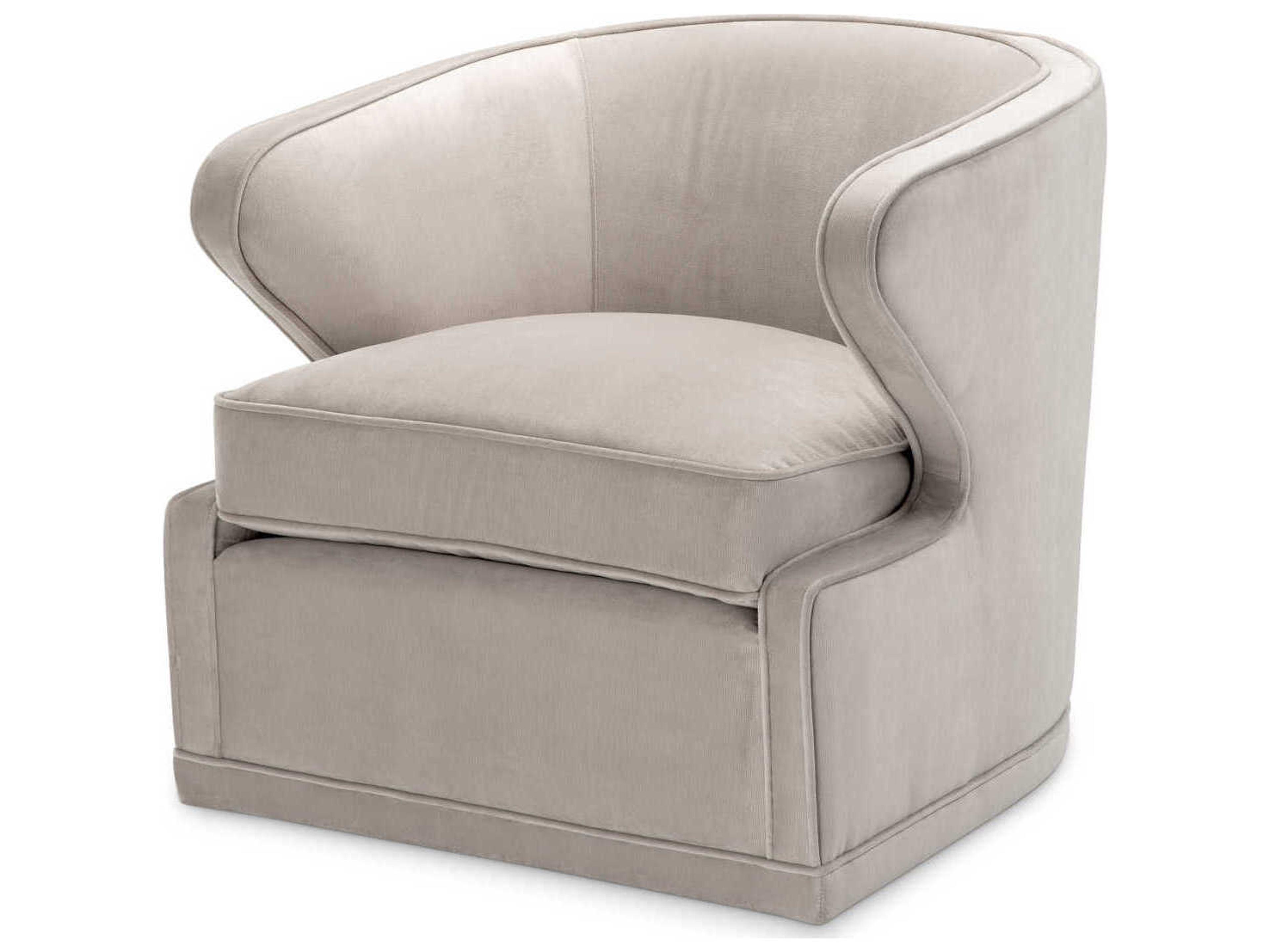 Eichholtz Dorset Swivel Gray Accent Chair