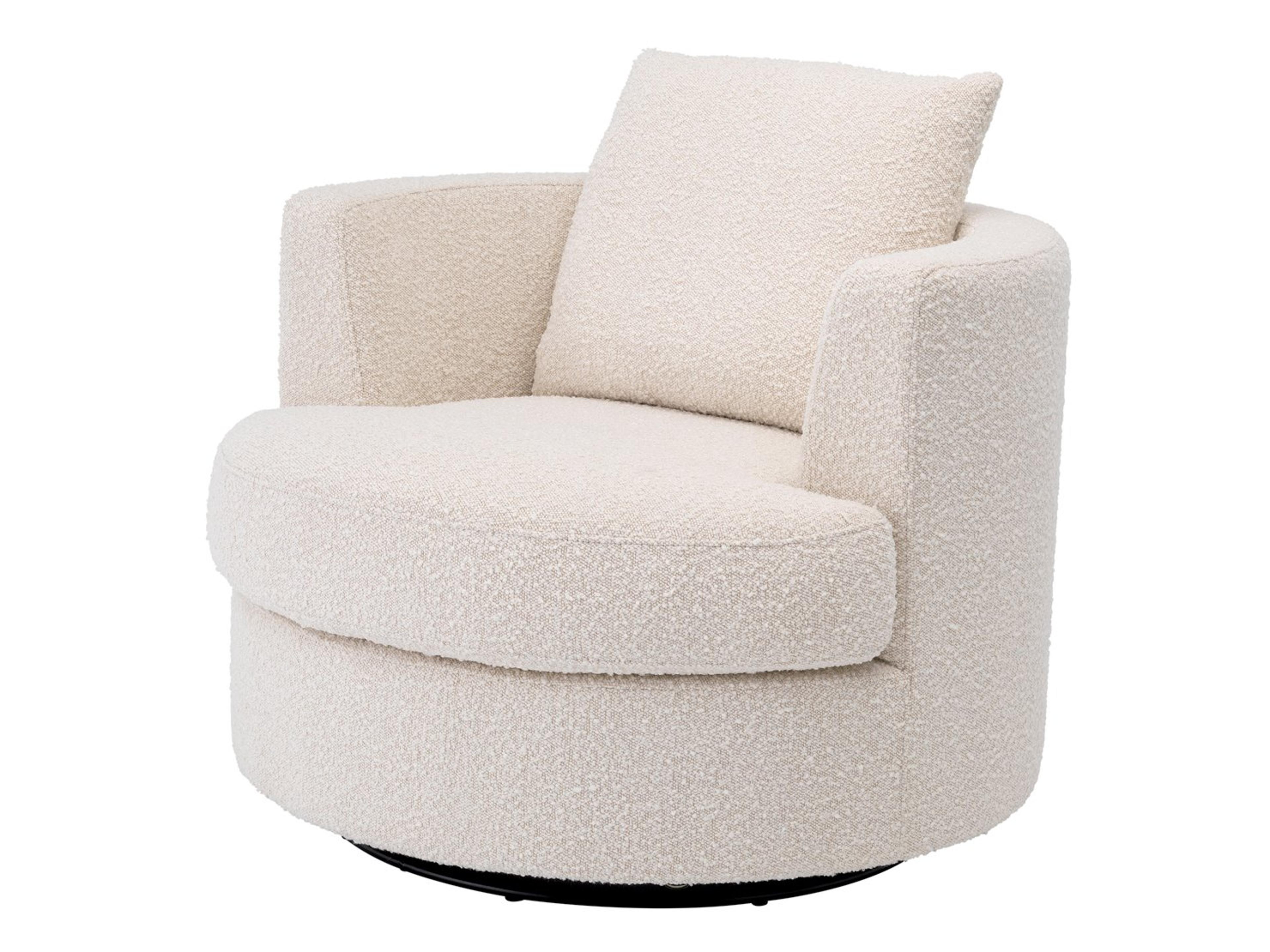 Eichholtz Felix Swivel Cream Accent Chair