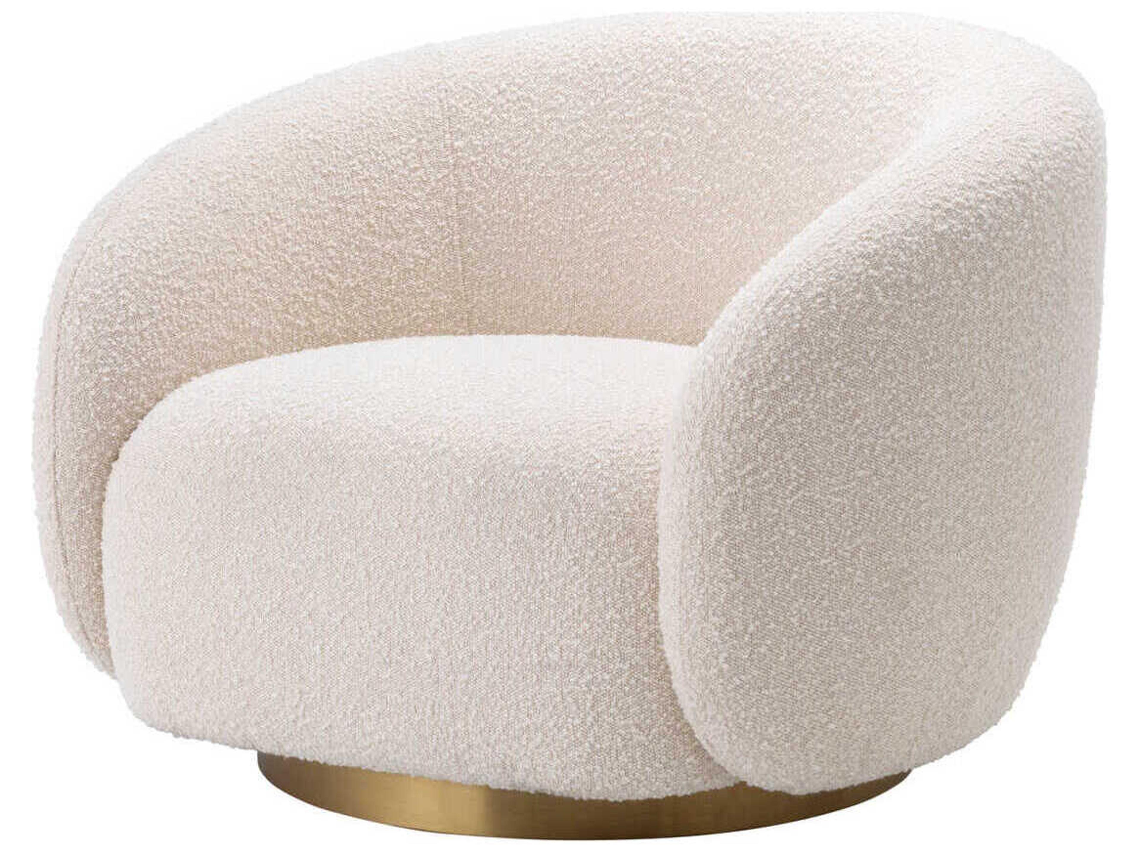 Eichholtz Brice Swivel Cream Accent Chair