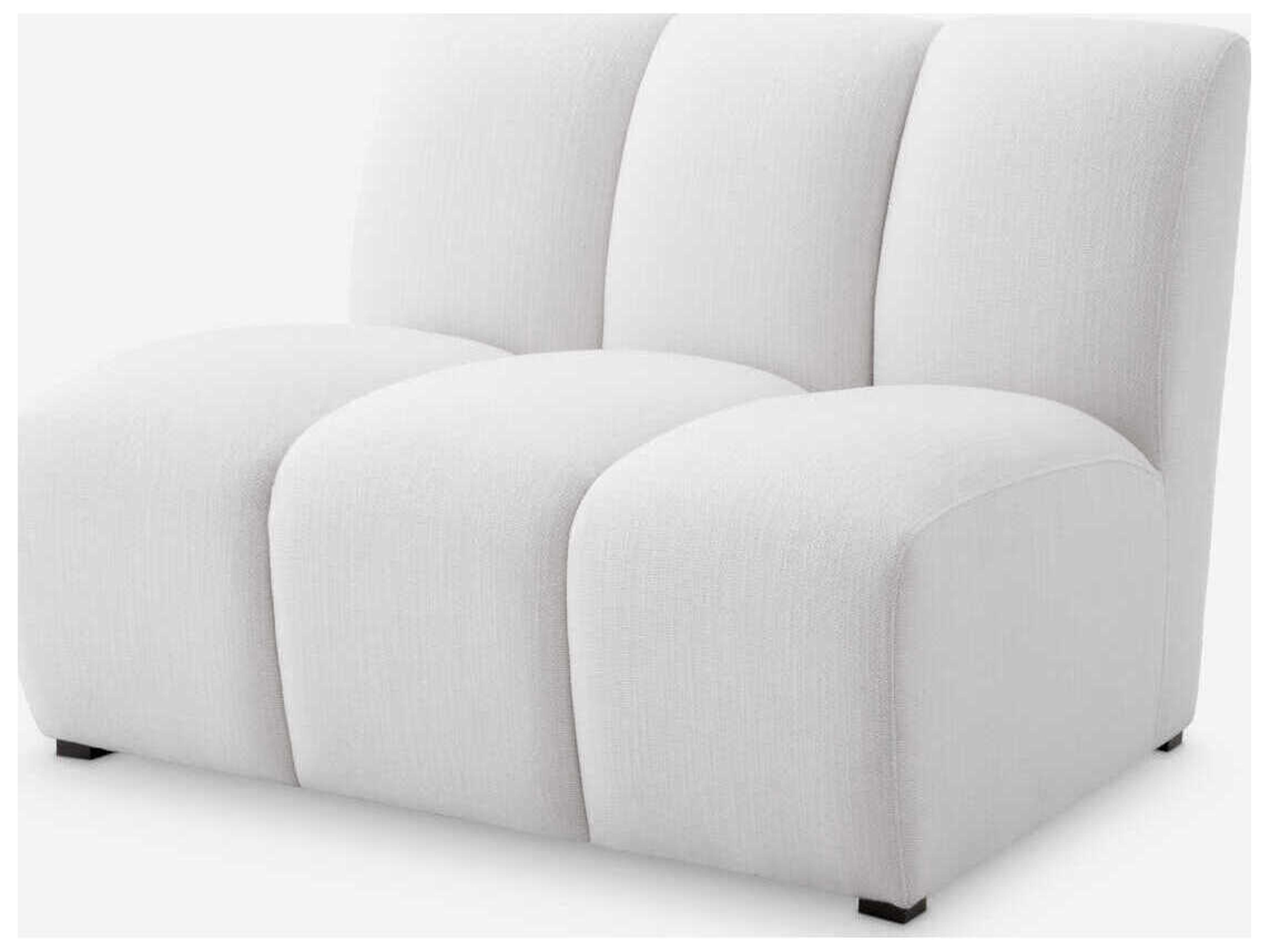 Eichholtz Lando Avalon White Black Feet Upholstered Modular