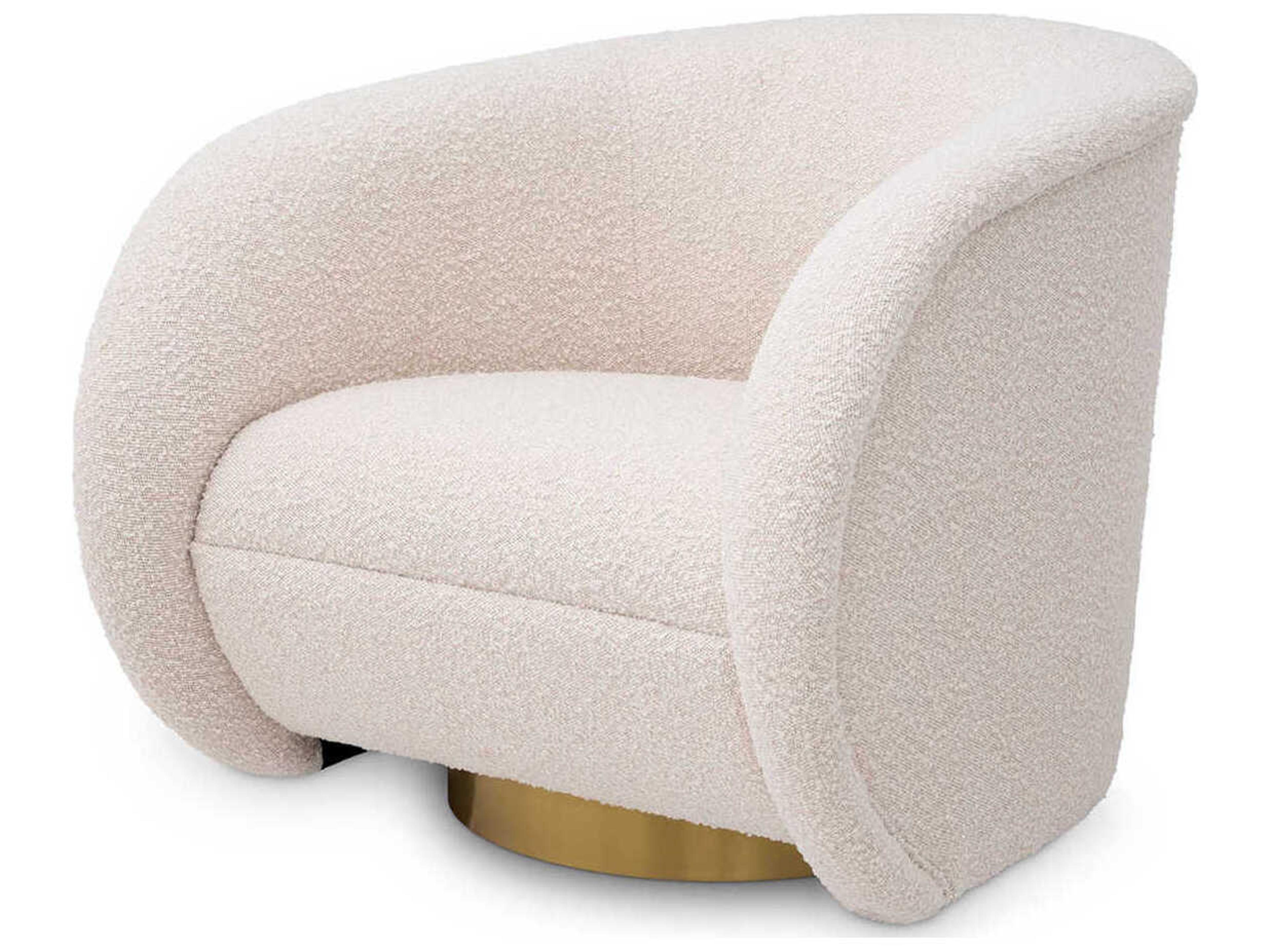 Eichholtz Cristo Swivel Cream Accent Chair
