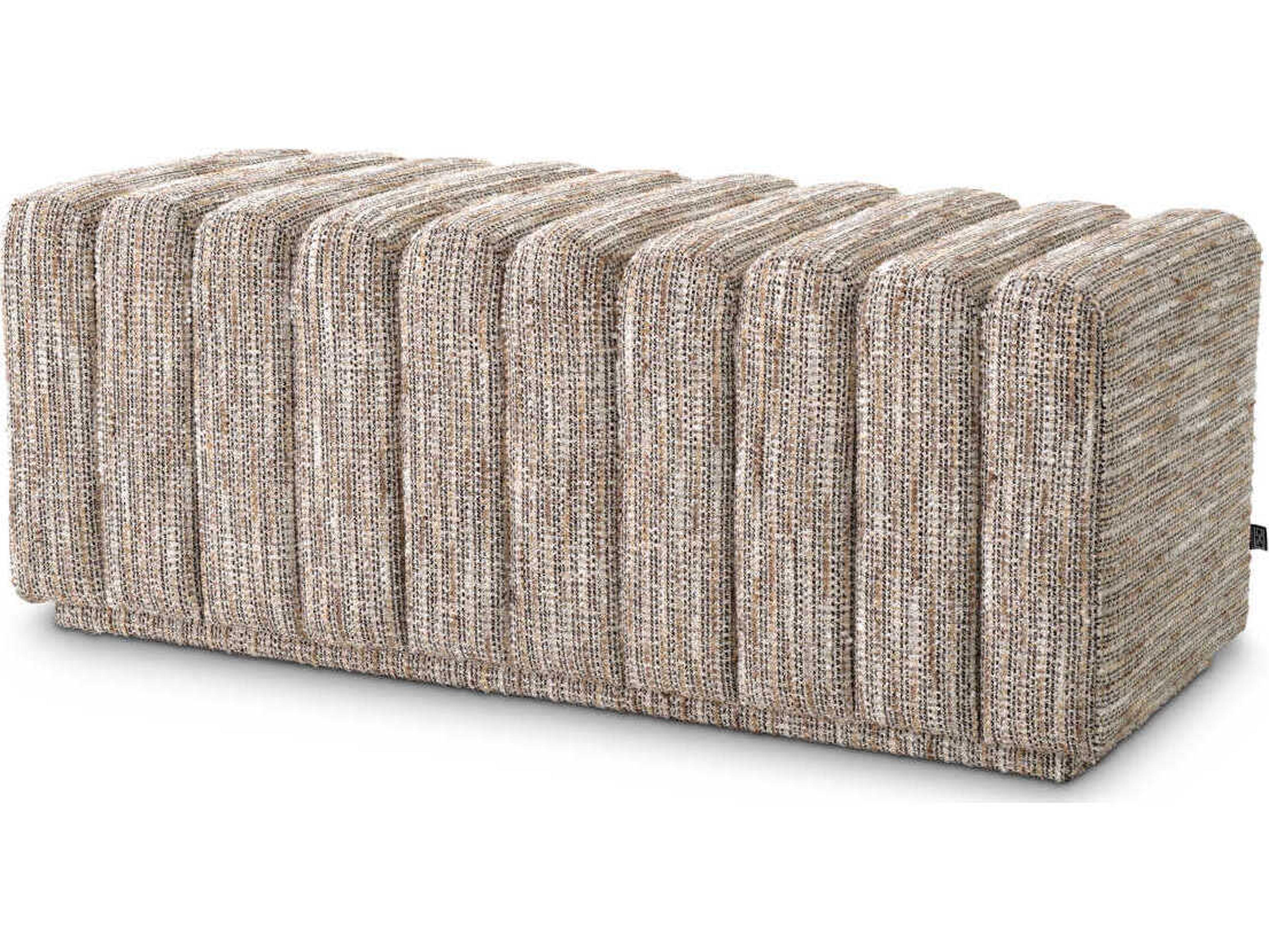 Eichholtz Bente Mademoiselle Beige Upholstered Accent Bench