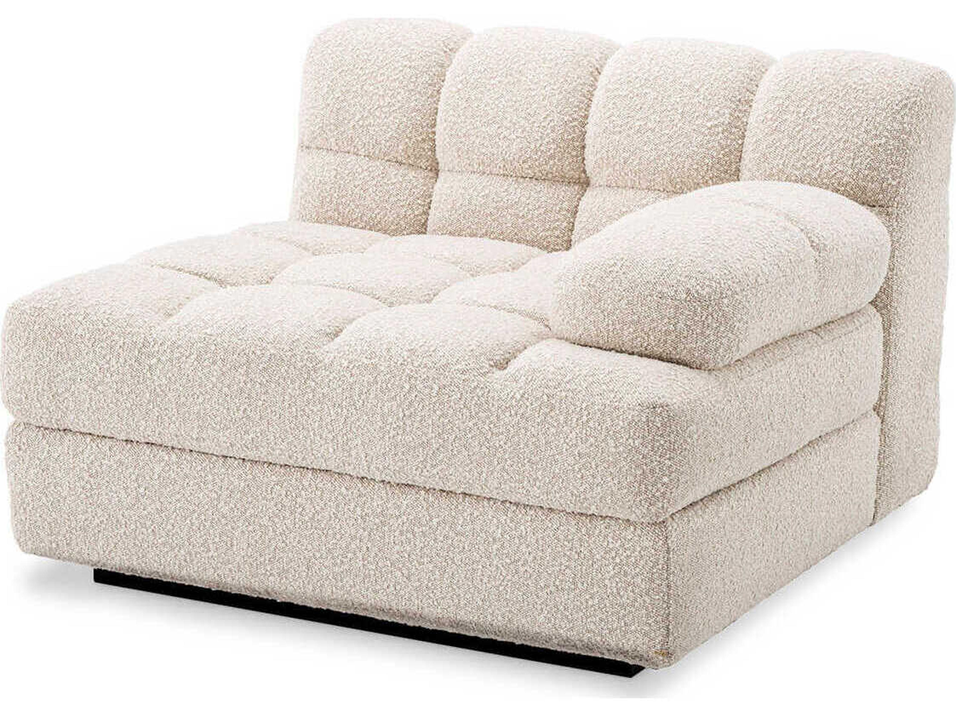 Eichholtz Dean Boucle Cream Black Base Upholstered Modular