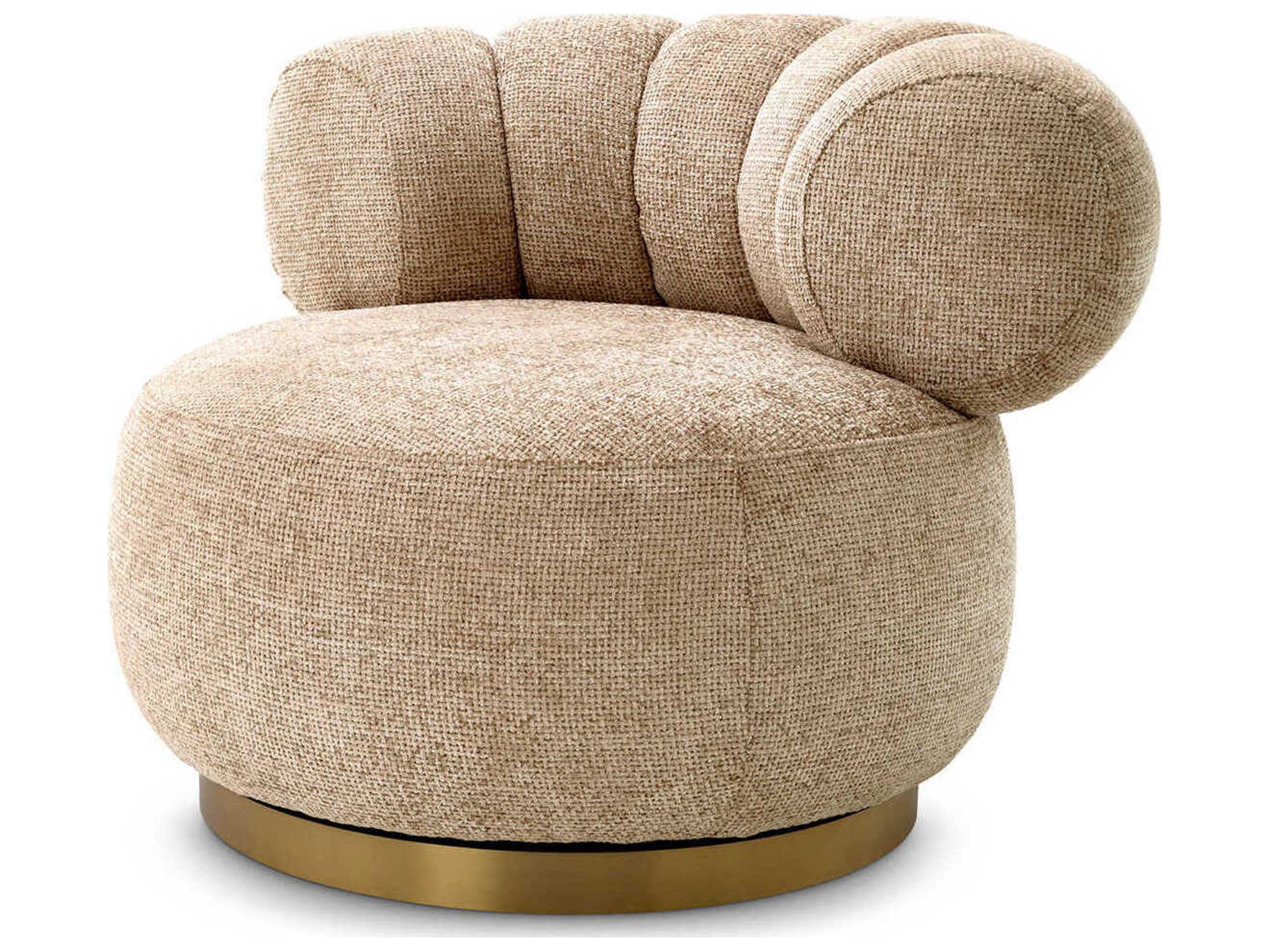 Eichholtz Phedra Swivel Beige Accent Chair