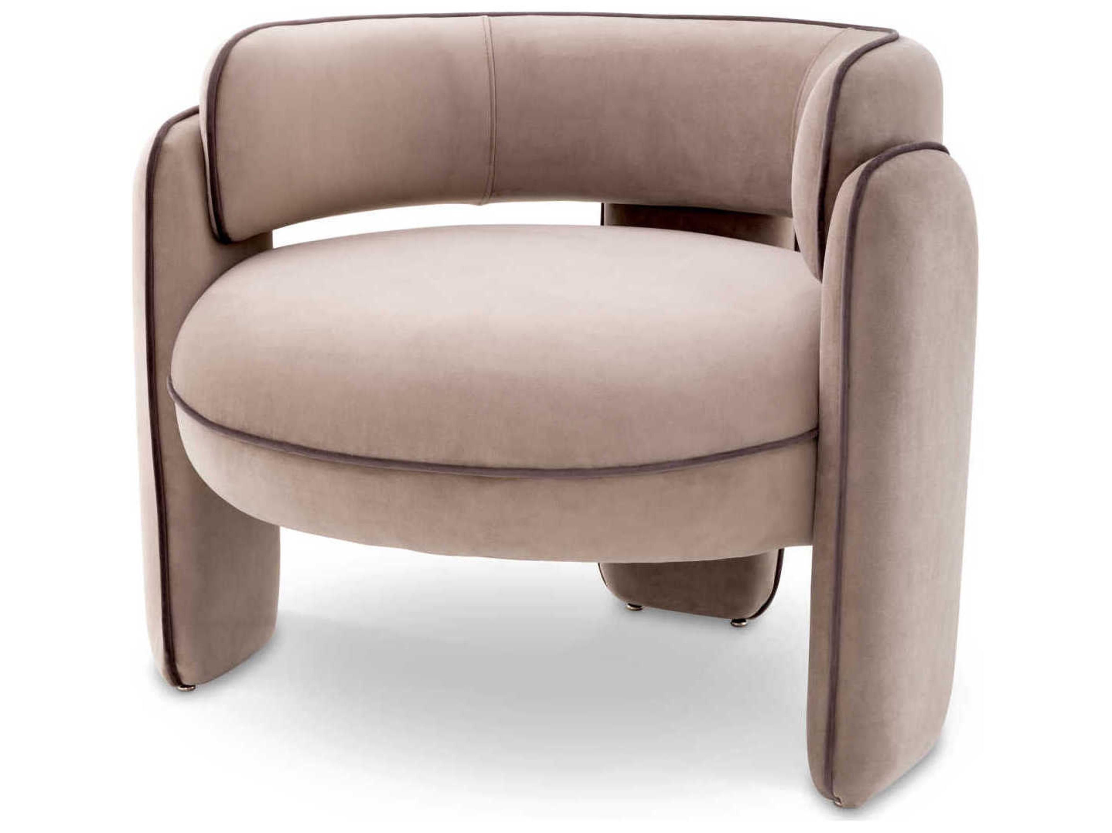 Eichholtz Chaplin Beige Velvet Accent Chair