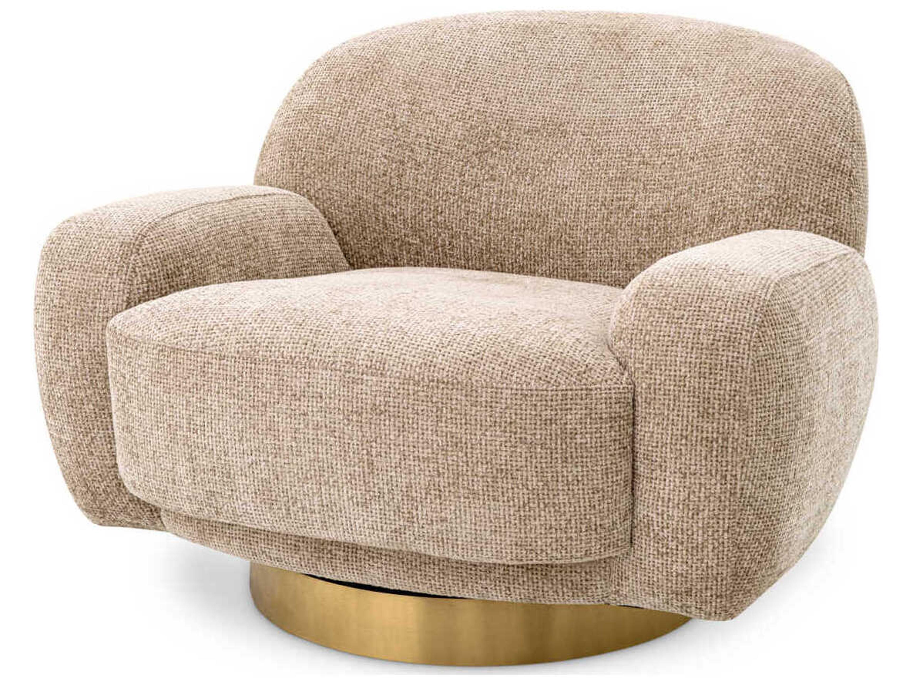 Eichholtz Udine Swivel Beige Accent Chair