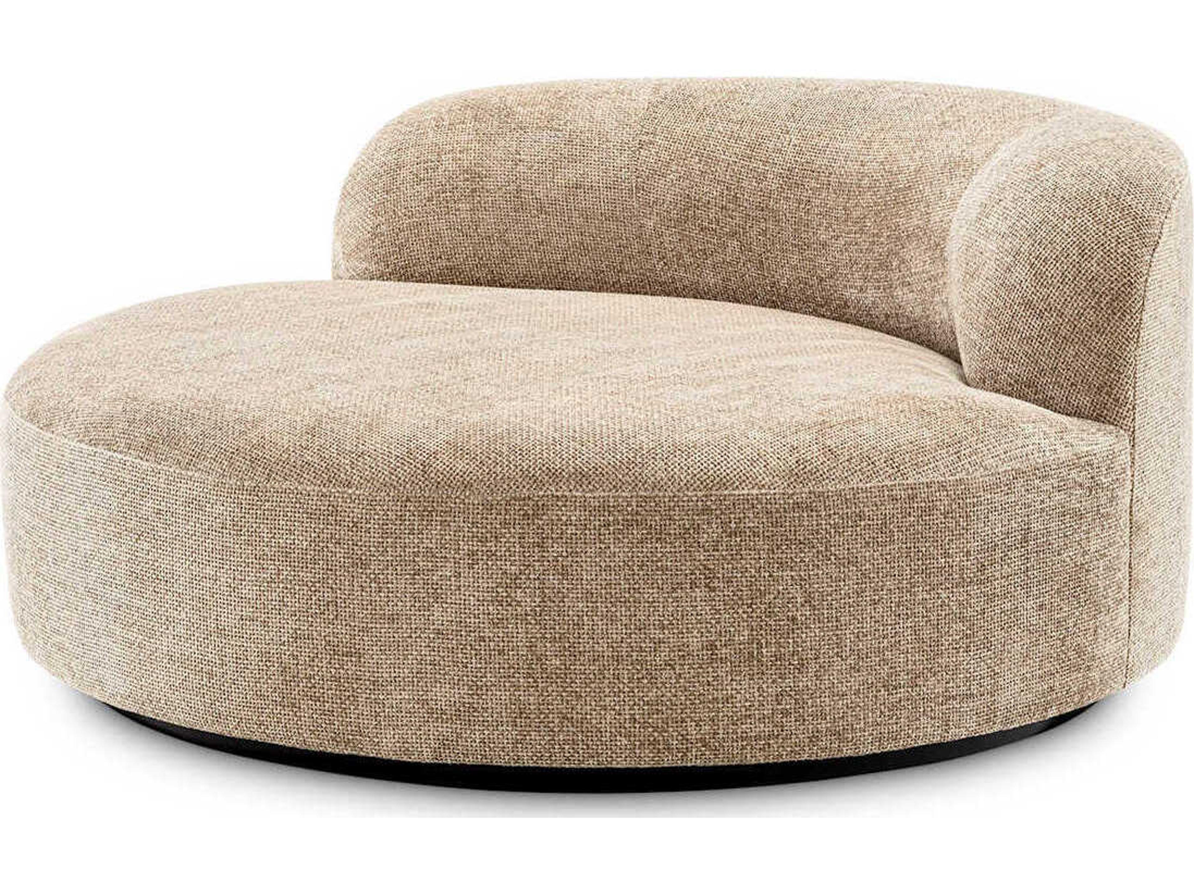 Eichholtz Bjorn Lyssa Sand Black Base Beige Upholstered Sofa