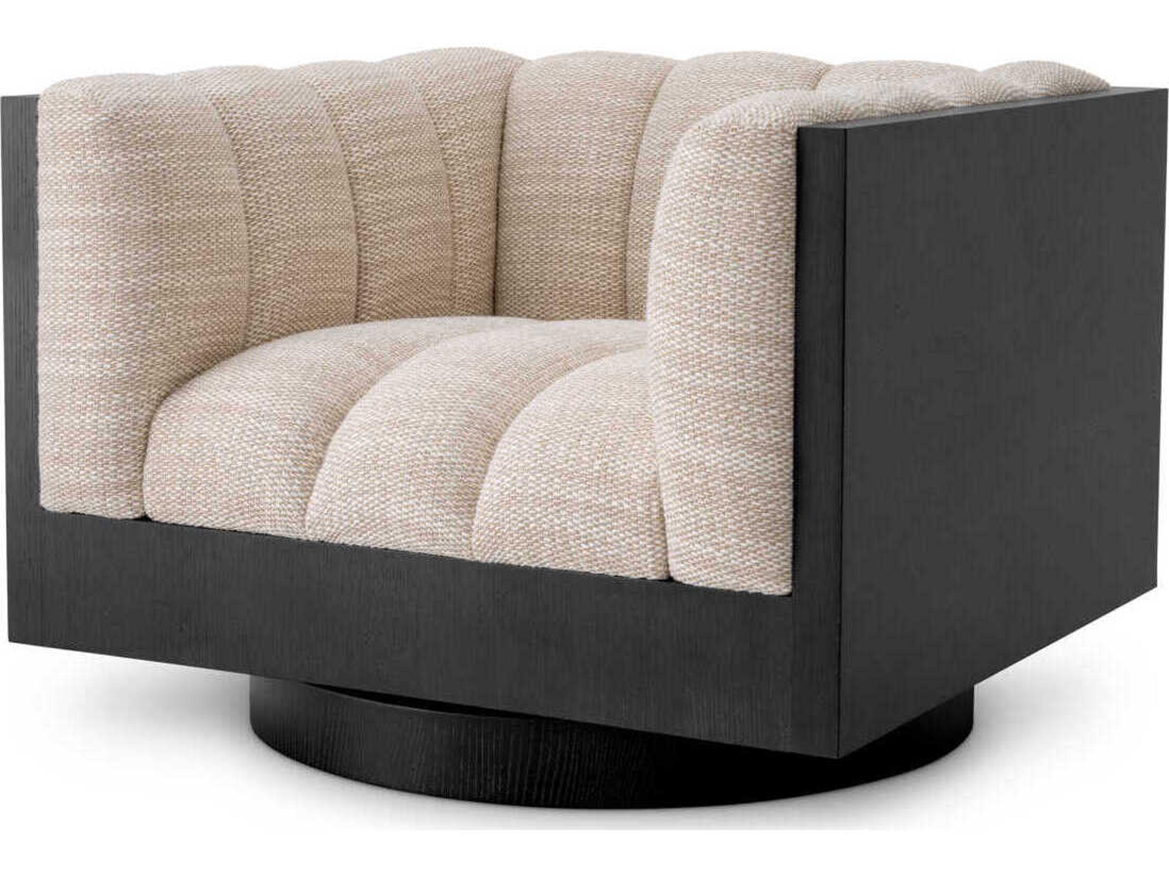 Eichholtz Davide Swivel Beige Accent Chair