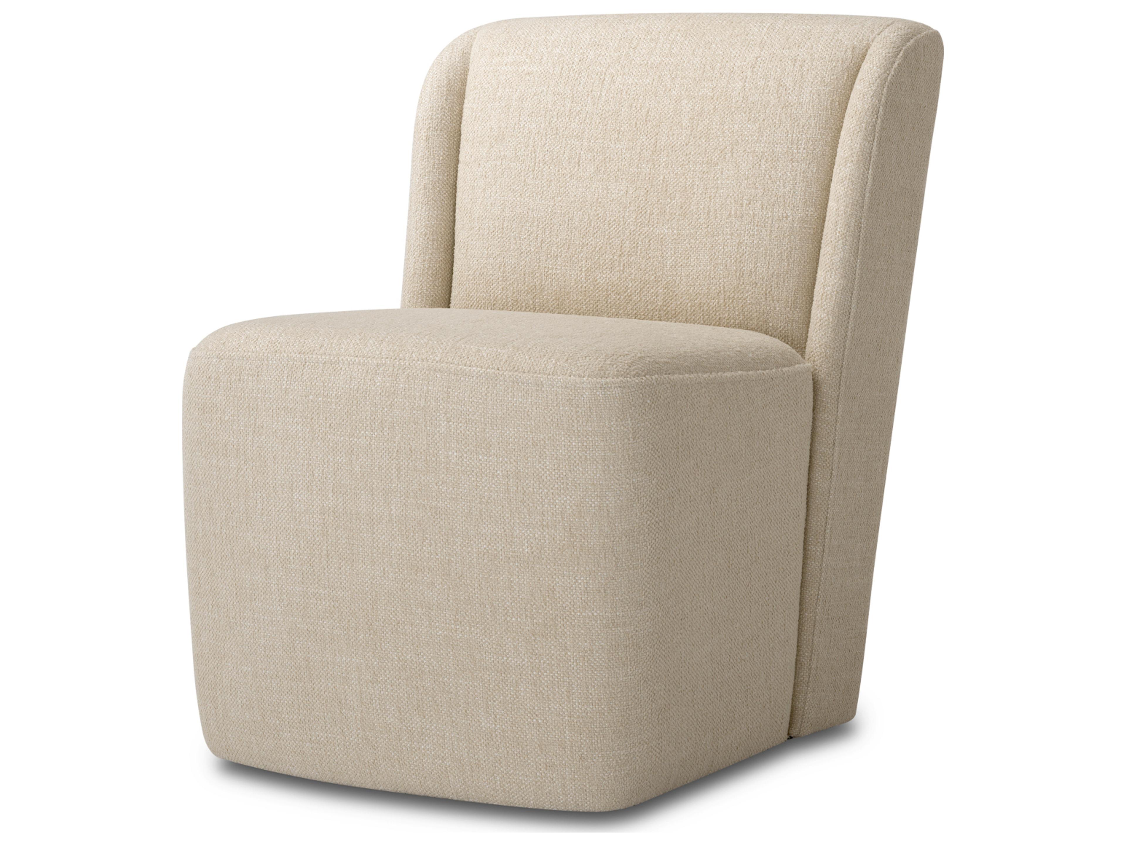 Eichholtz Beige Upholstered Armless Dining Chair