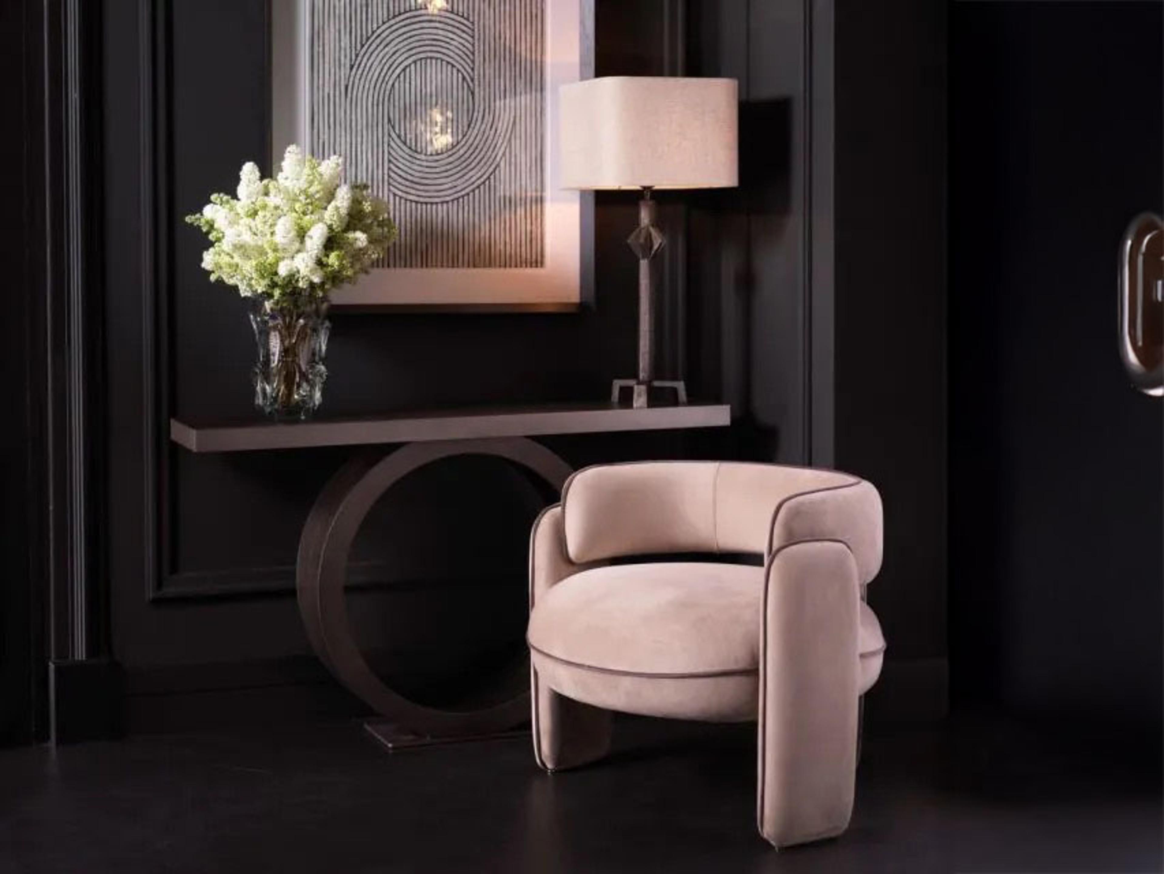 Eichholtz Chaplin Chair and Ottoman Set