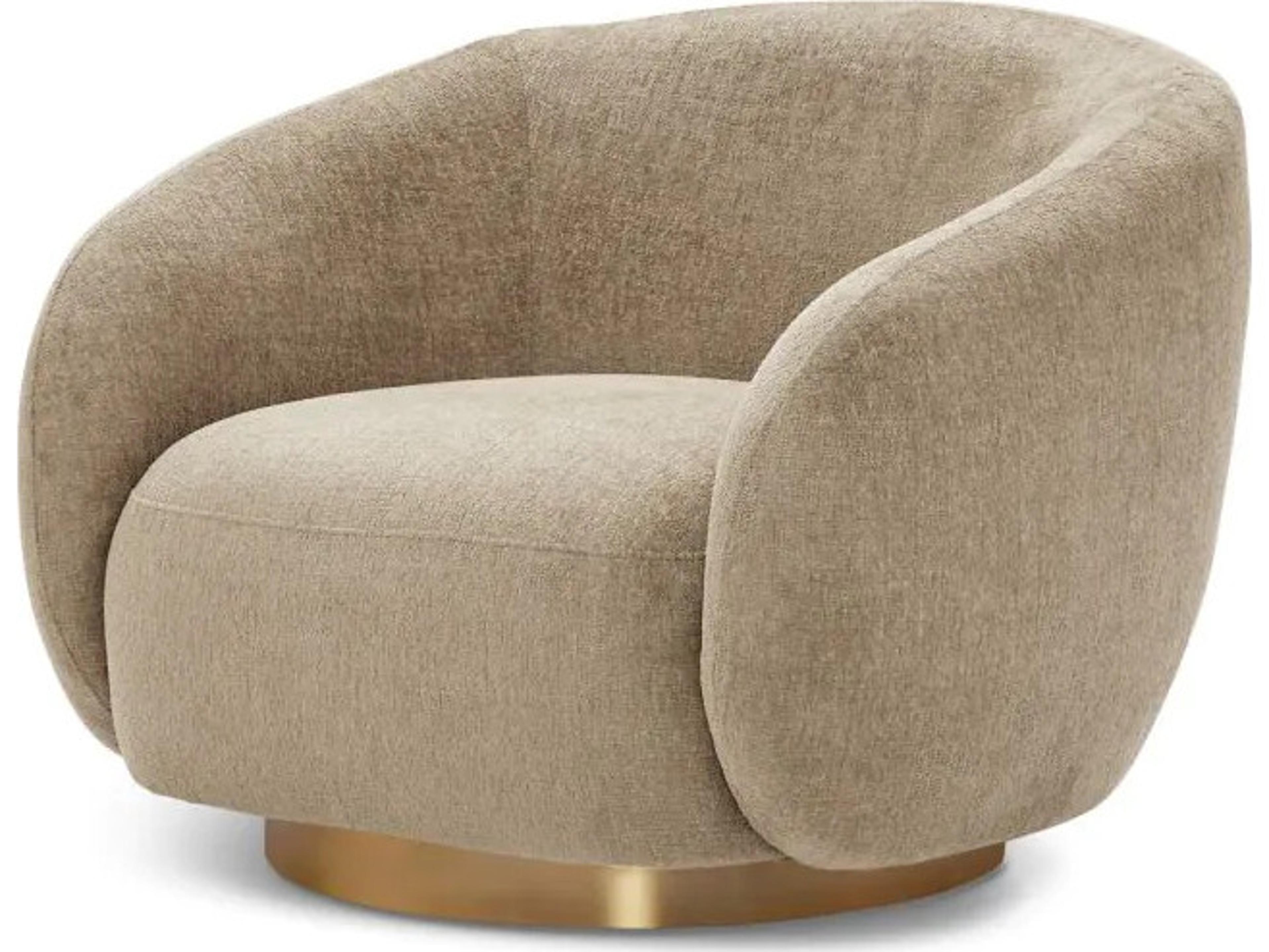 Eichholtz Brice Swivel Chair in Hastings Beige