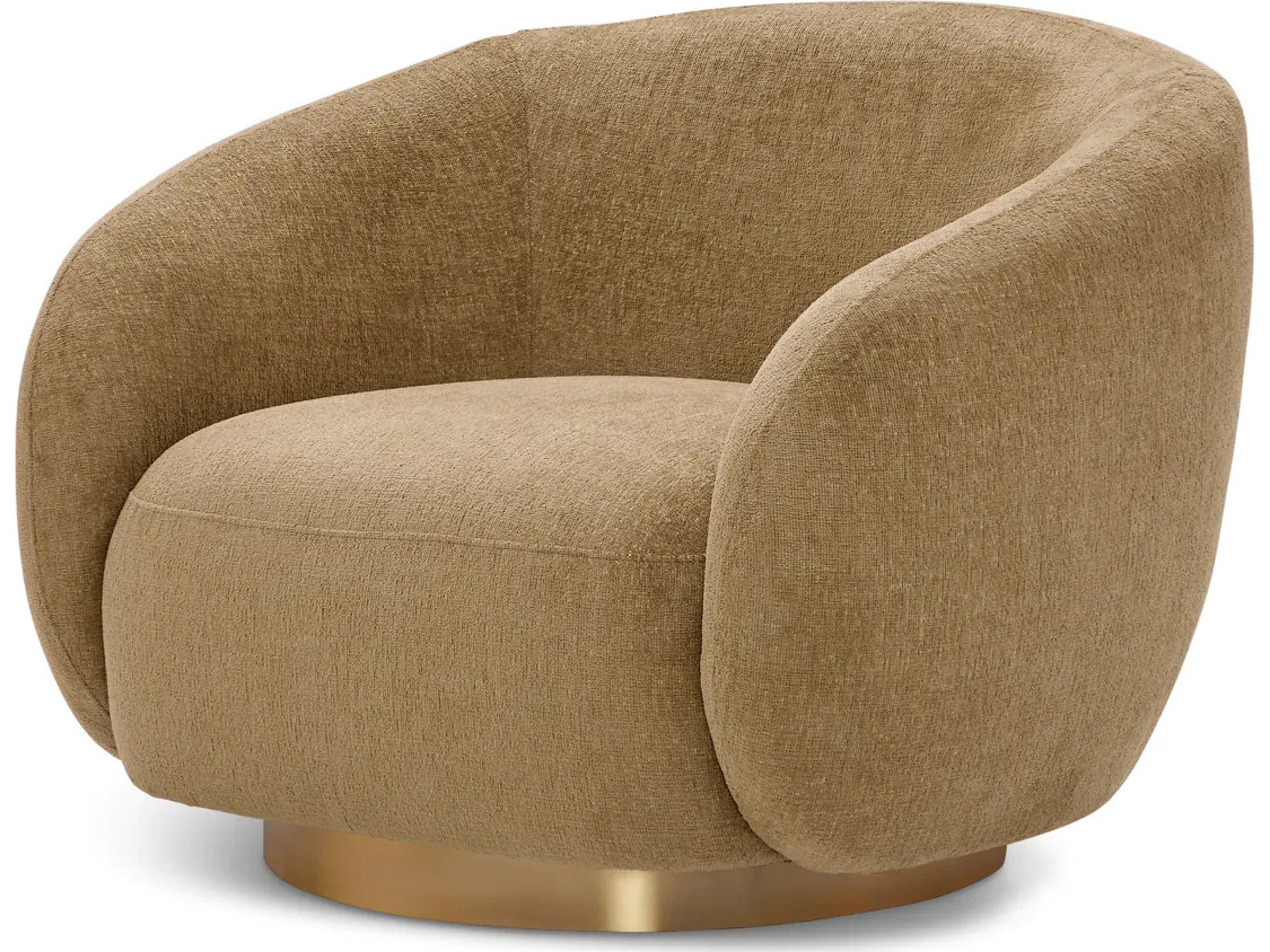 Eichholtz Brice Swivel Chair in Stratfort Honey