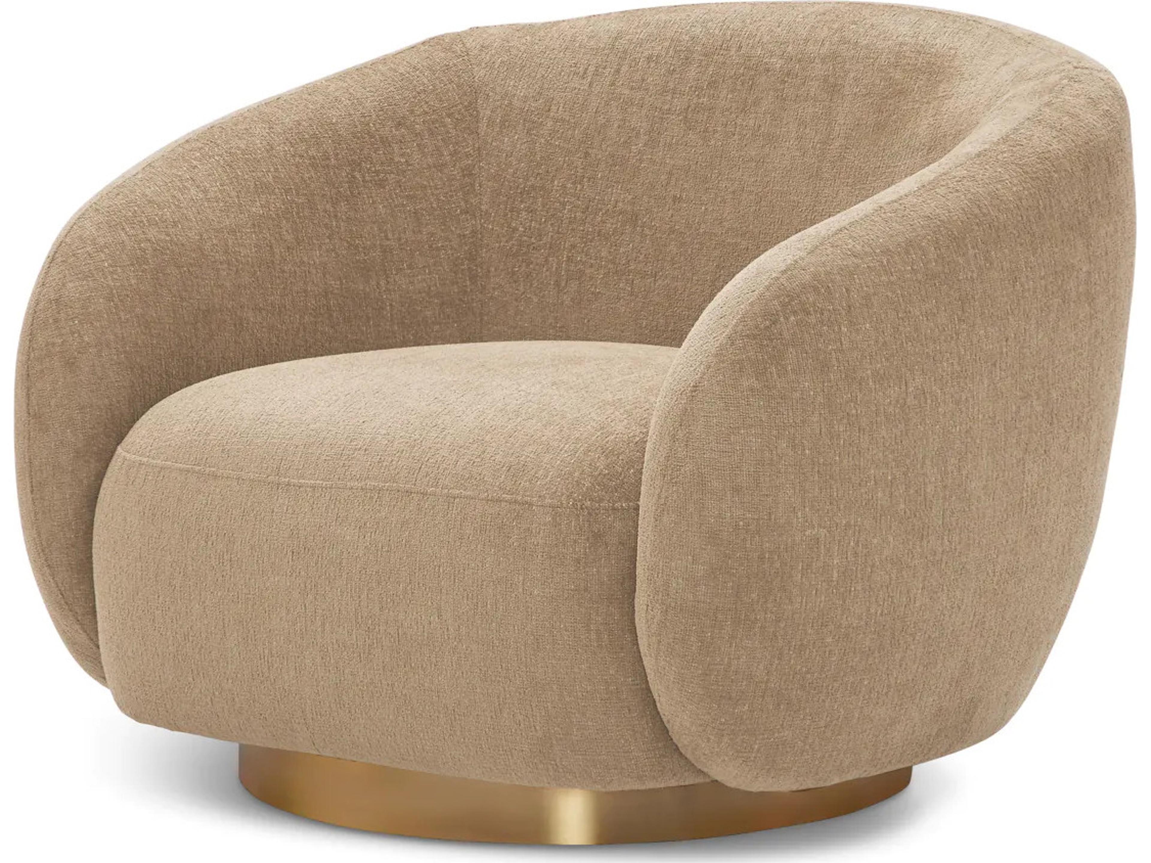 Eichholtz Brice Swivel Chair in Stratfort Sand