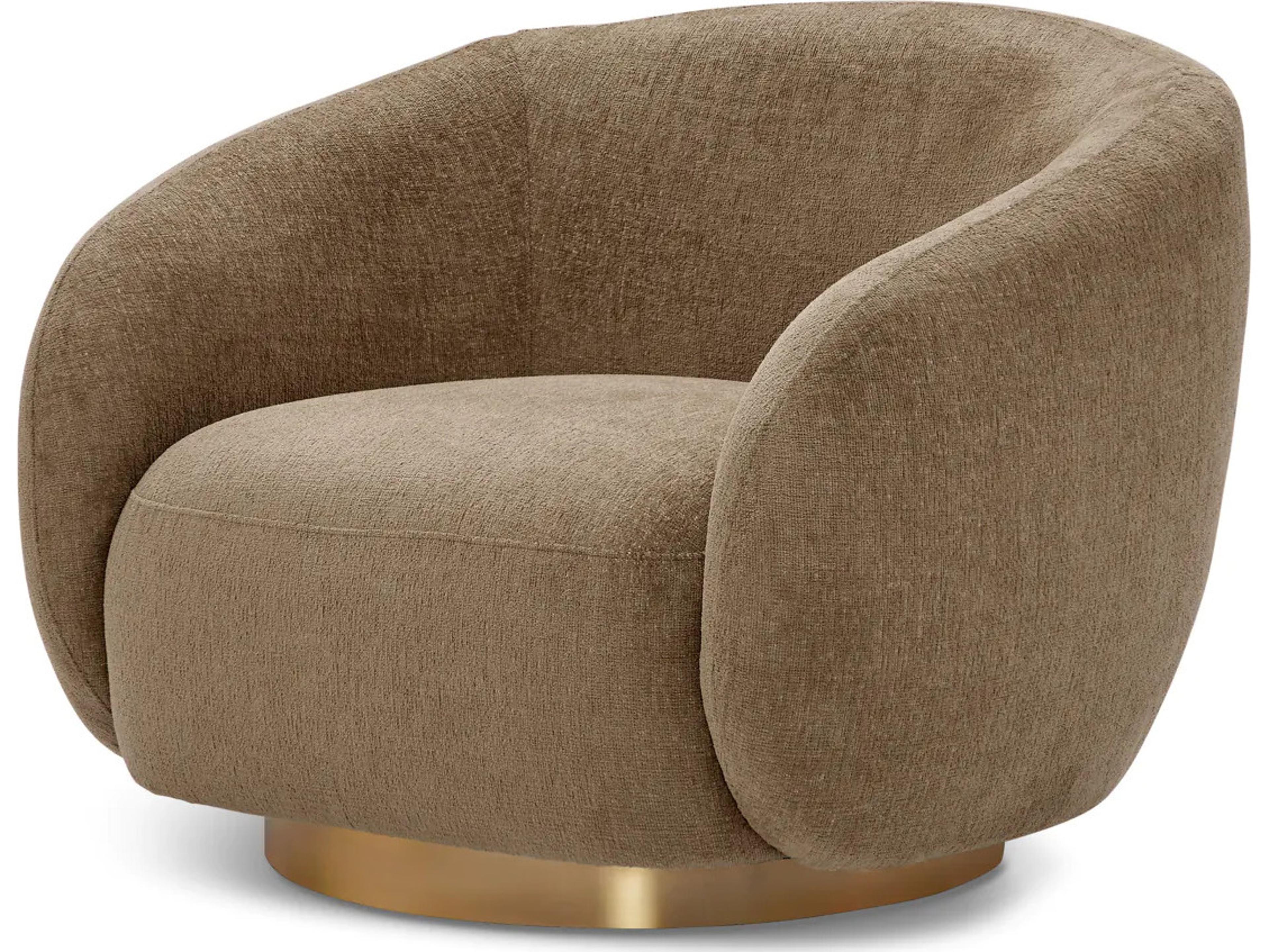 Eichholtz Brice Swivel Chair in Hastings Brown