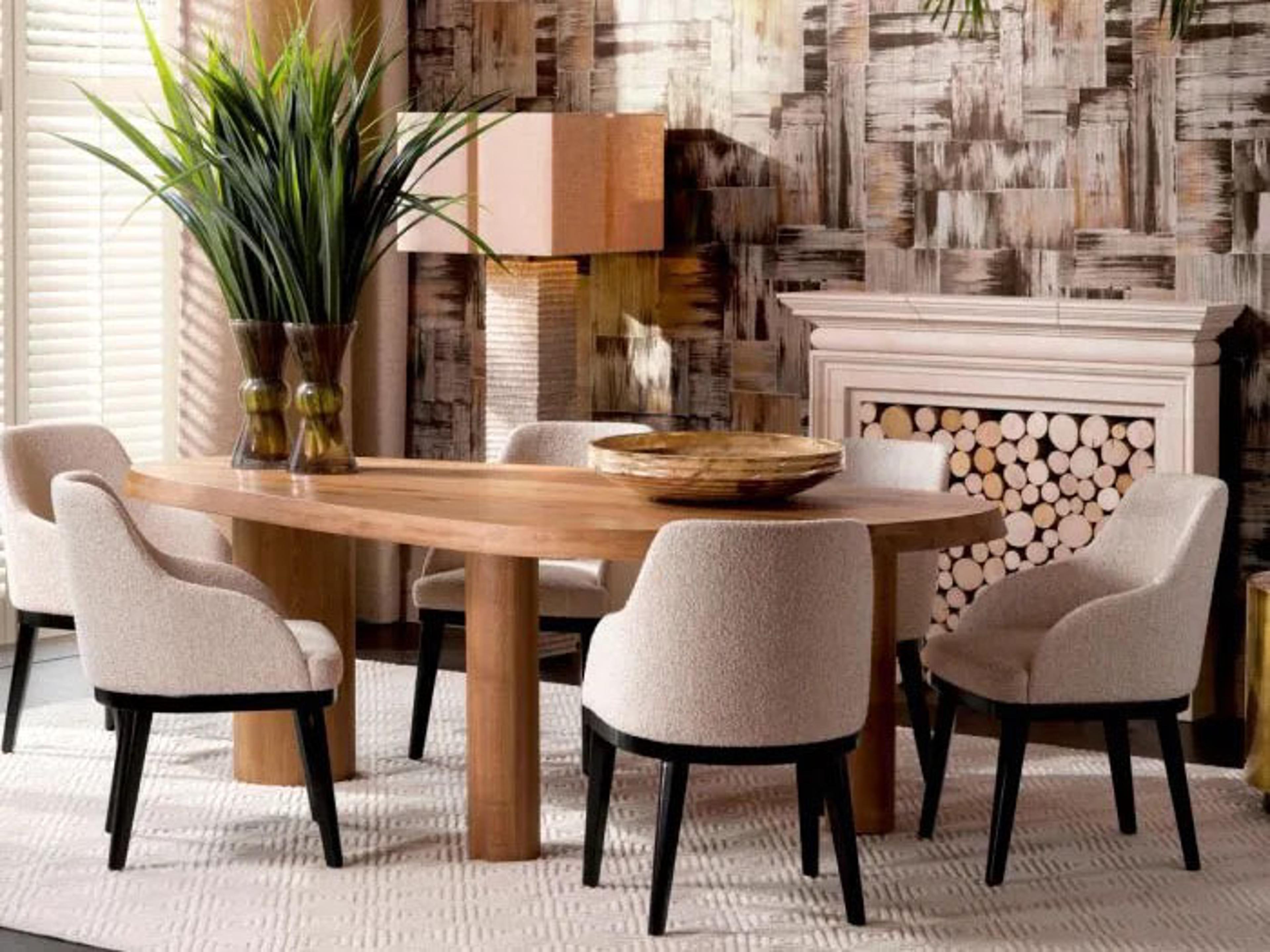 Eichholtz Costa Oak Wood Dining Room Set