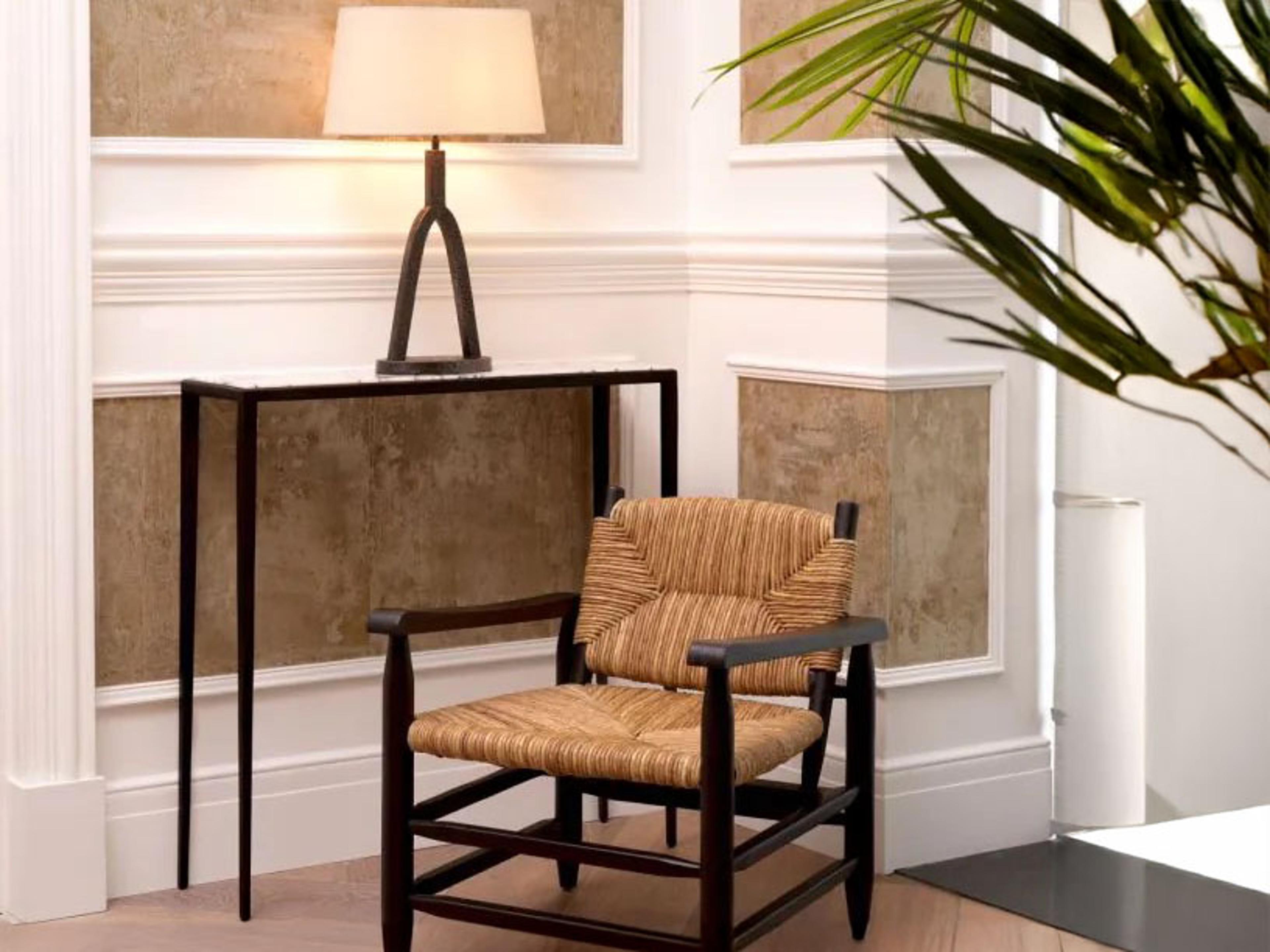 Eichholtz Elliot Chair and Ottoman Set