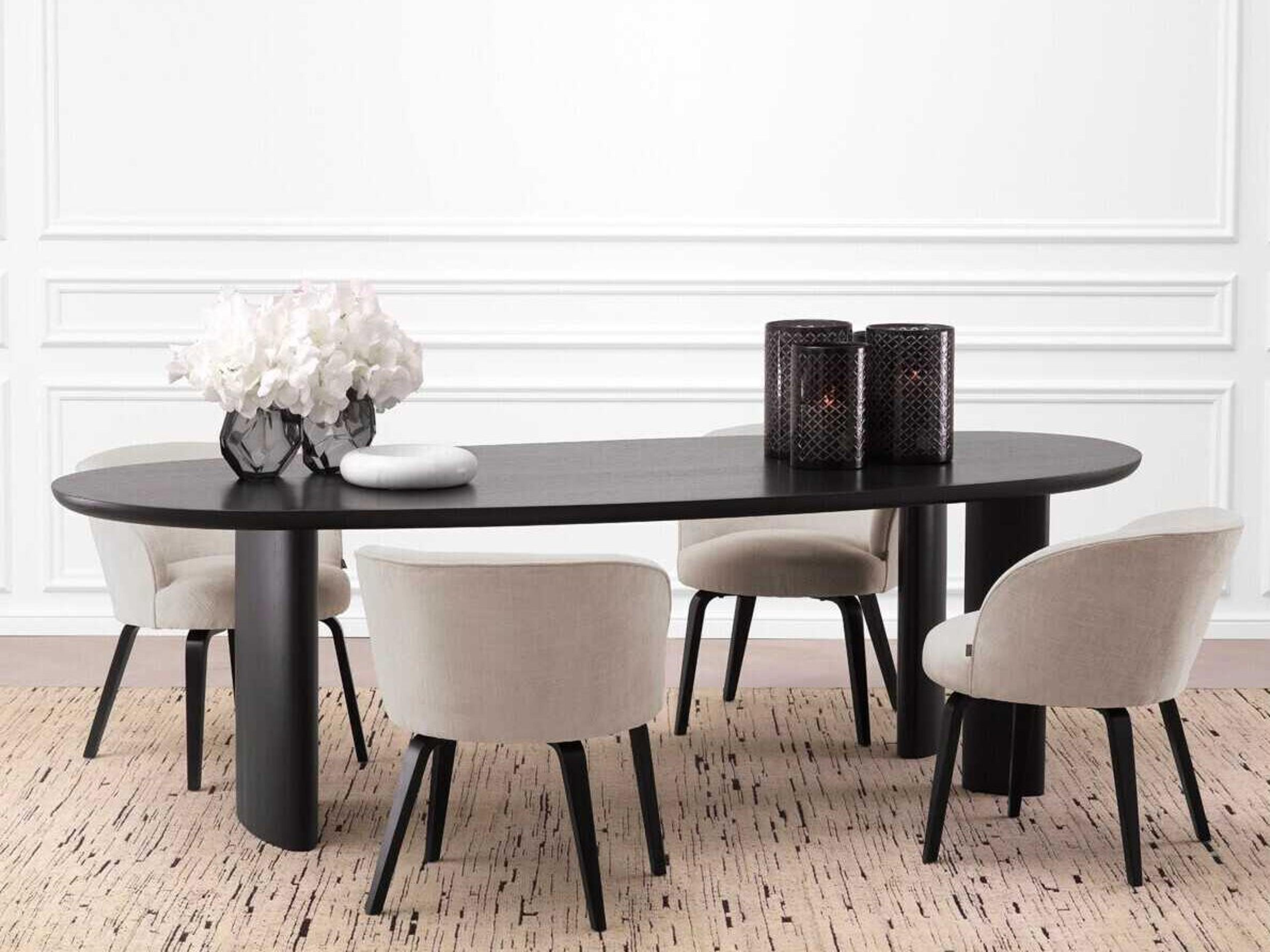 Eichholtz Lindner Oak Wood Dining Room Set