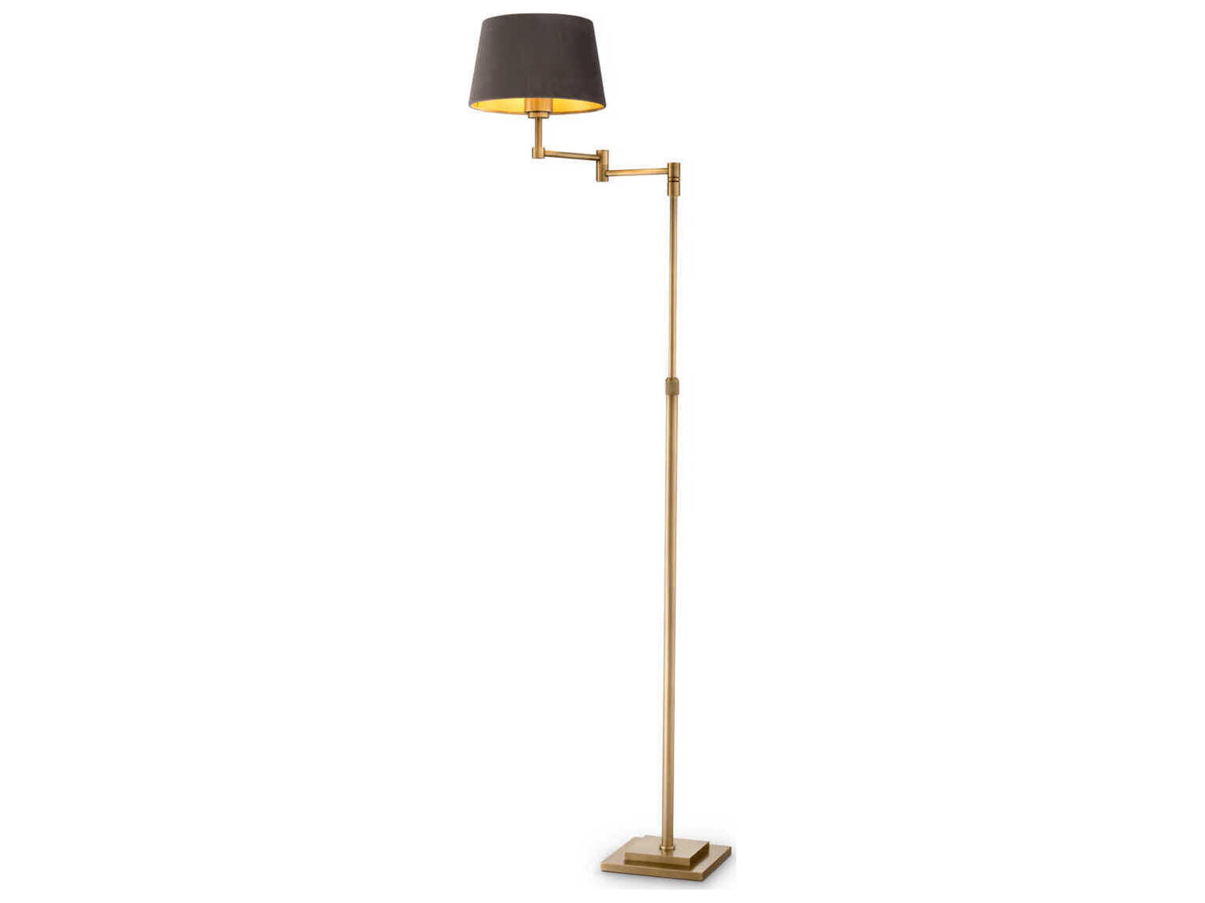 Eichholtz Corbin Brushed Brass Floor Lamp