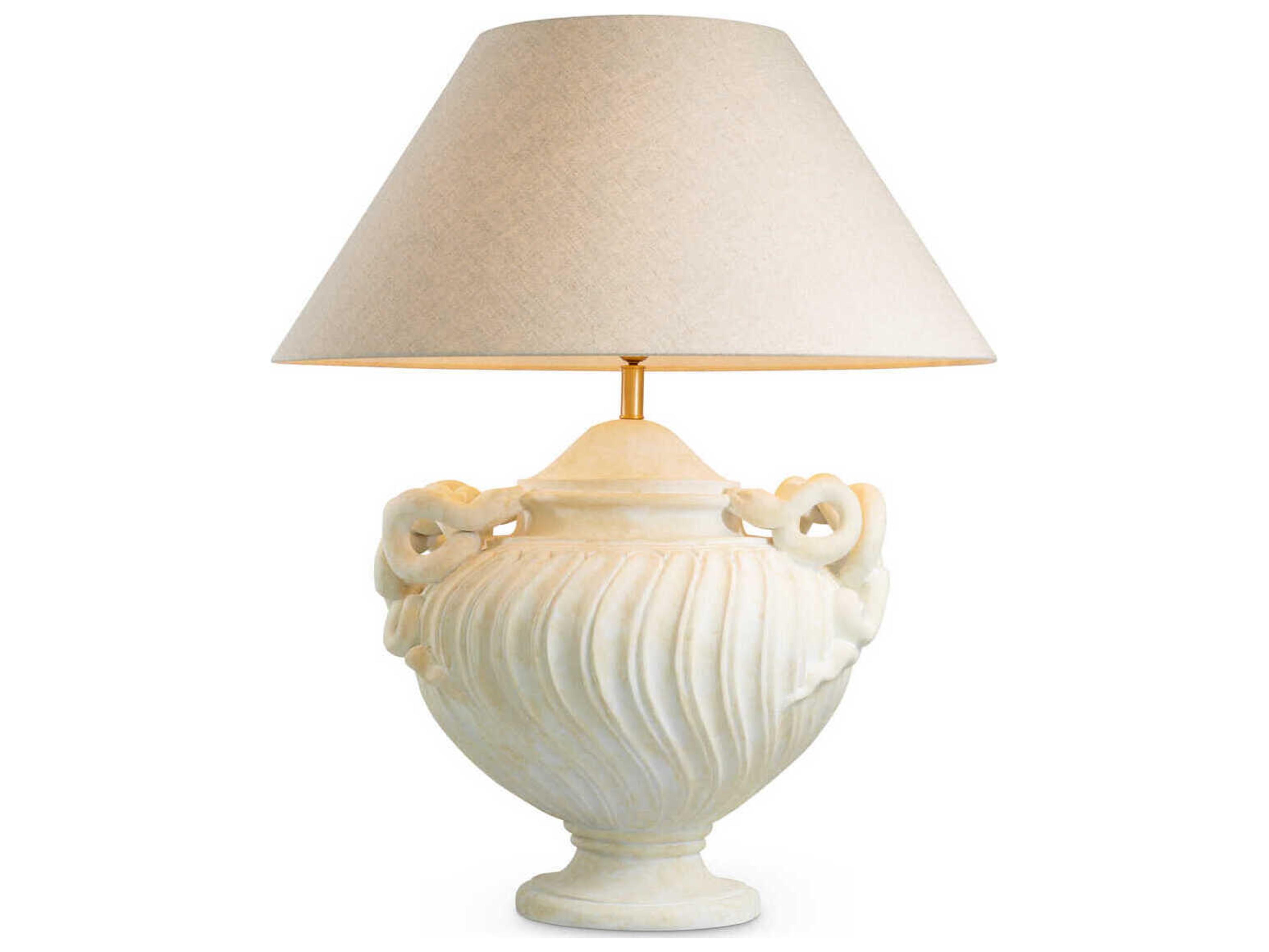 Eichholtz Antonine Antique Look Brushed Brass Traditional Table Lamp