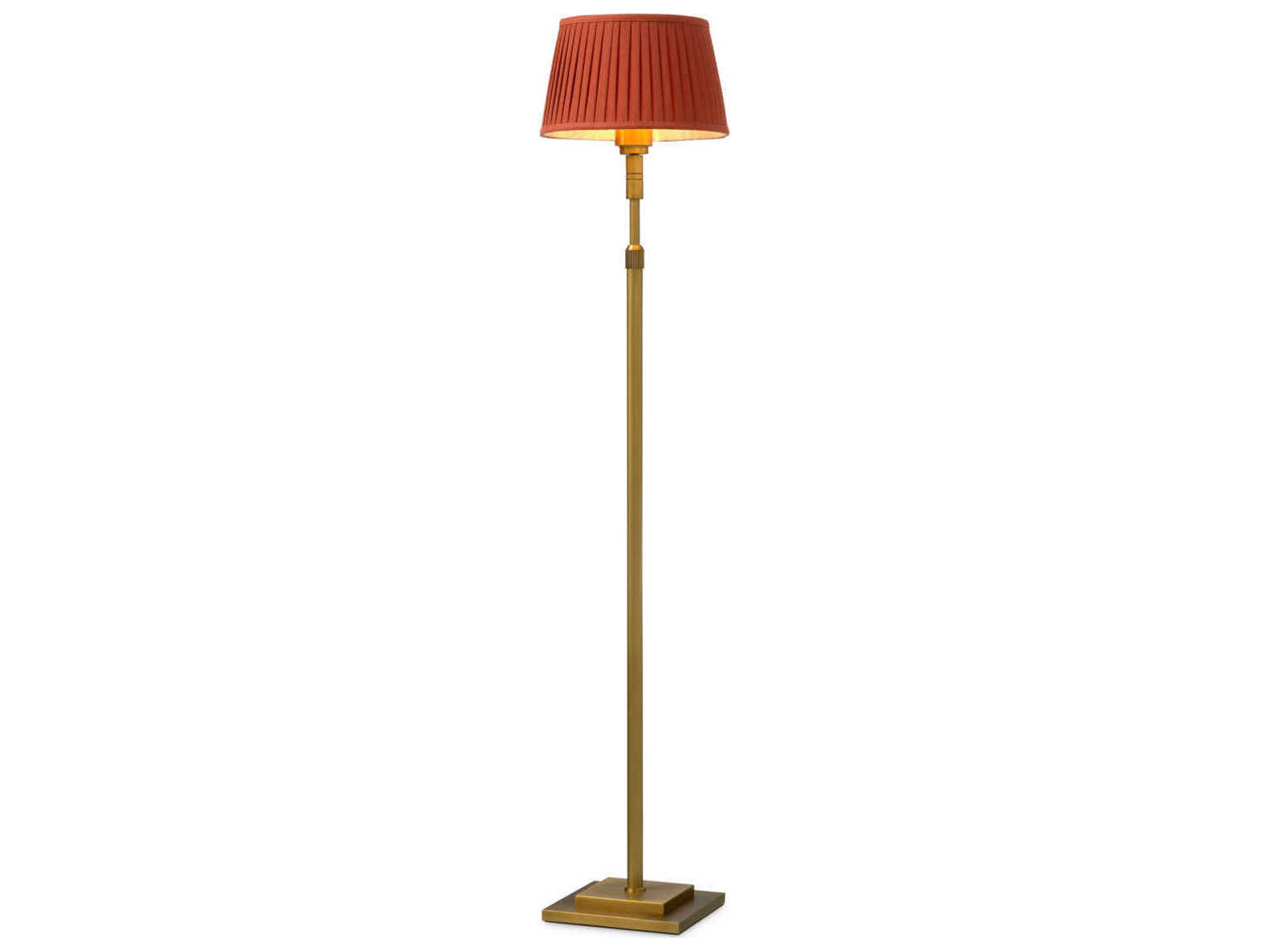 Eichholtz Tryon Brushed Brass Traditional Floor Lamp