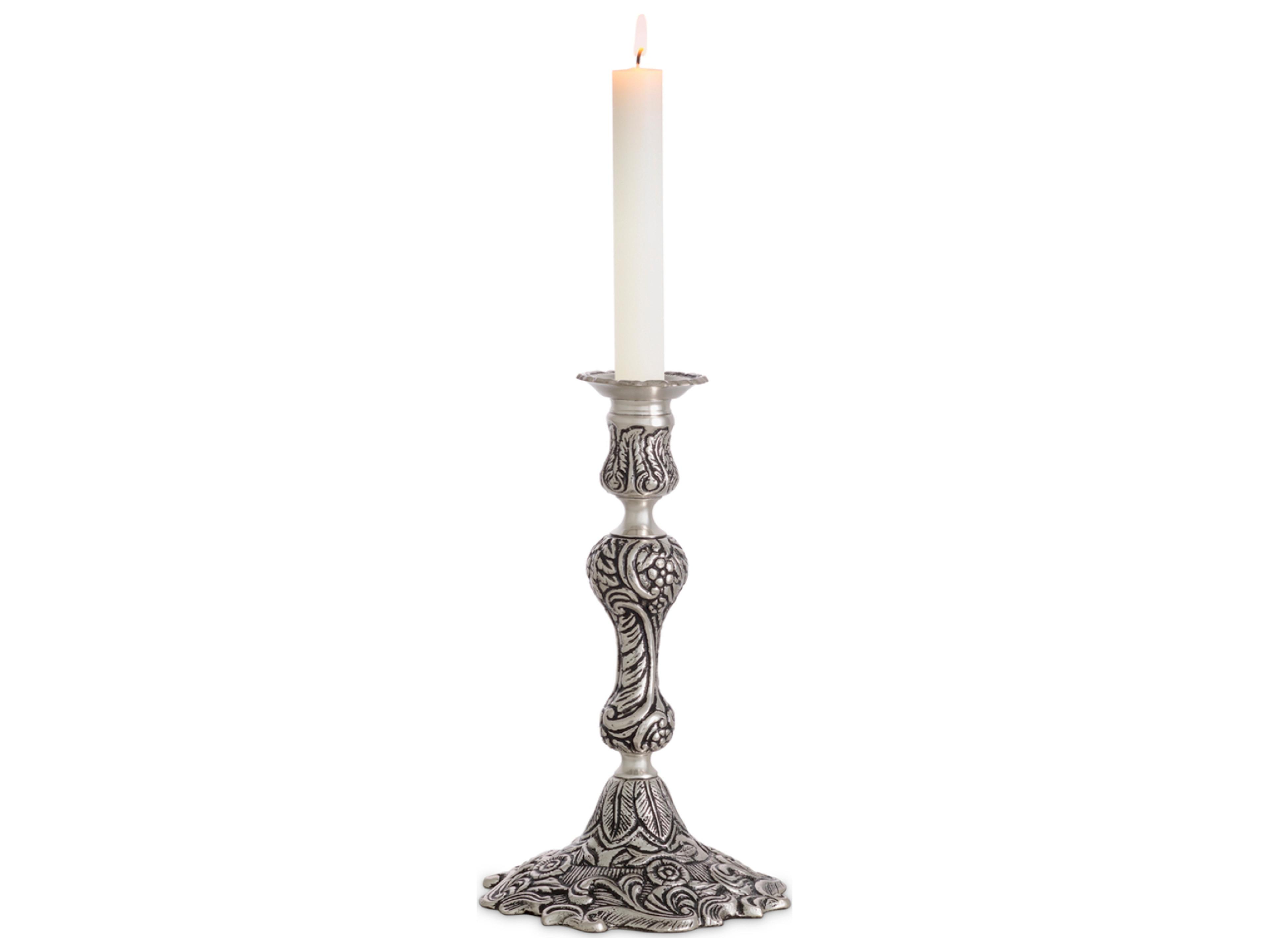 Eichholtz Antique Silver Plated Candle Holder