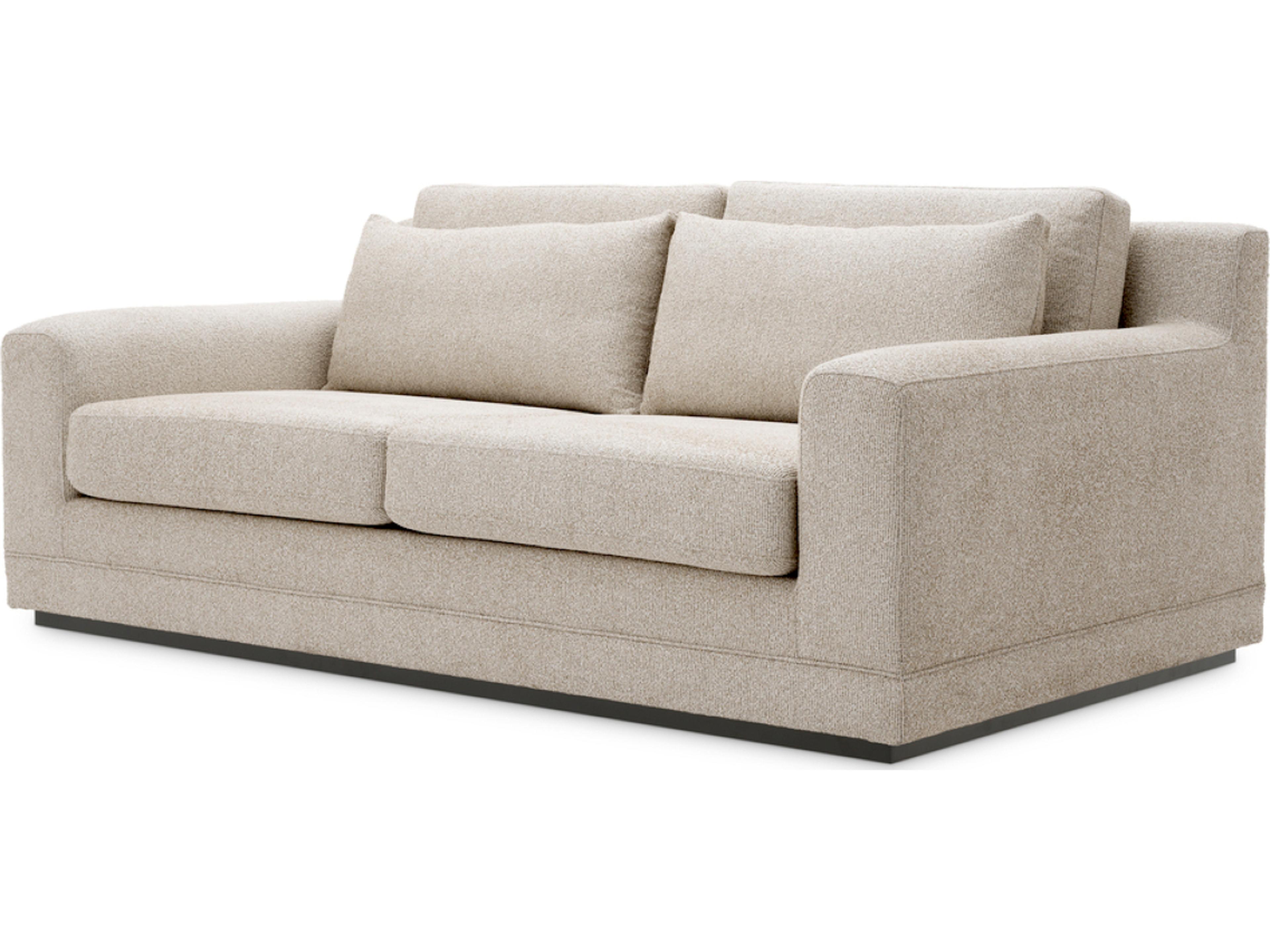 Eichholtz Palmer Beige X Black Base Upholstered Sofa
