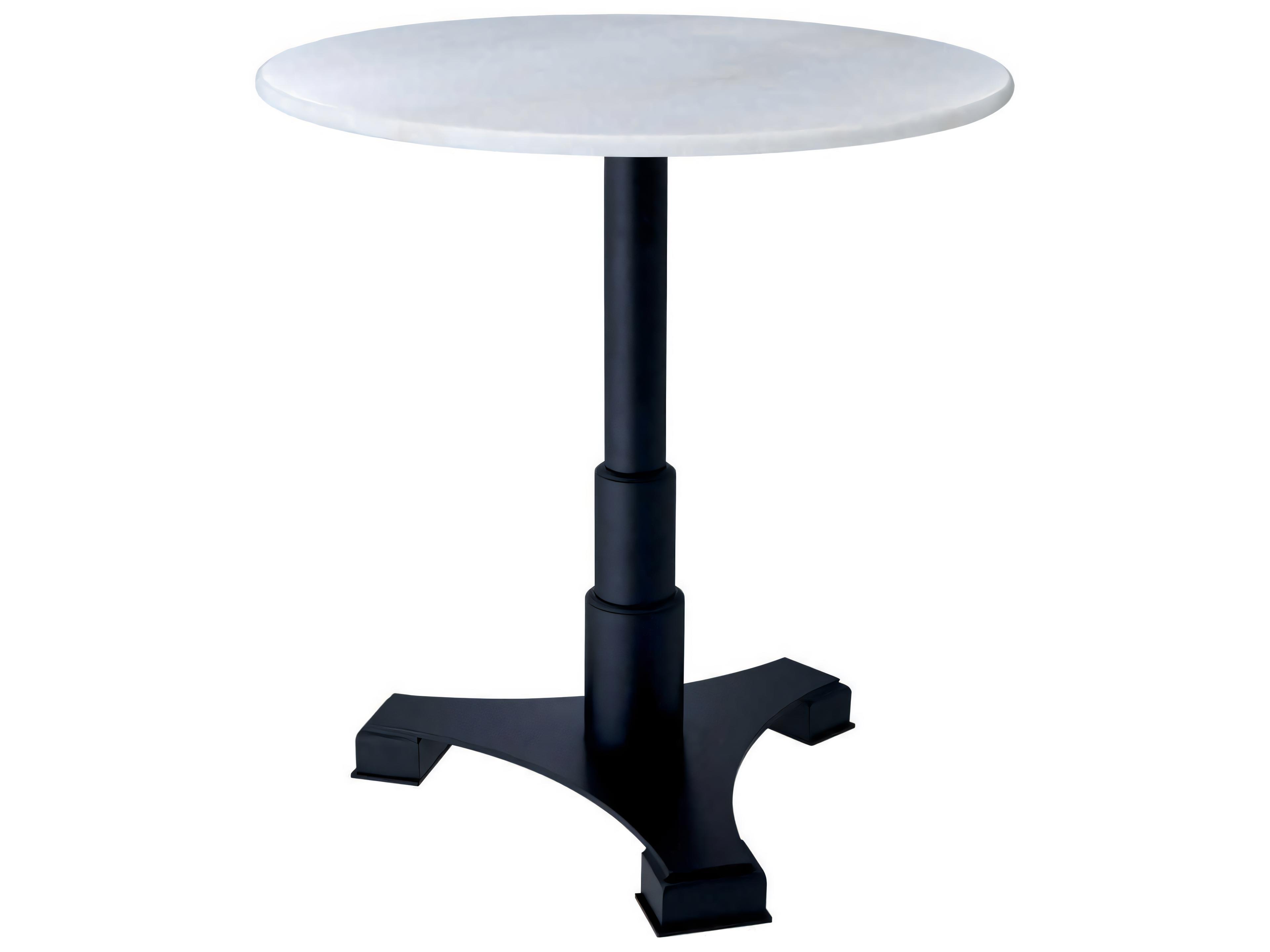 Eichholtz Mercier Round White Marble Dining Table