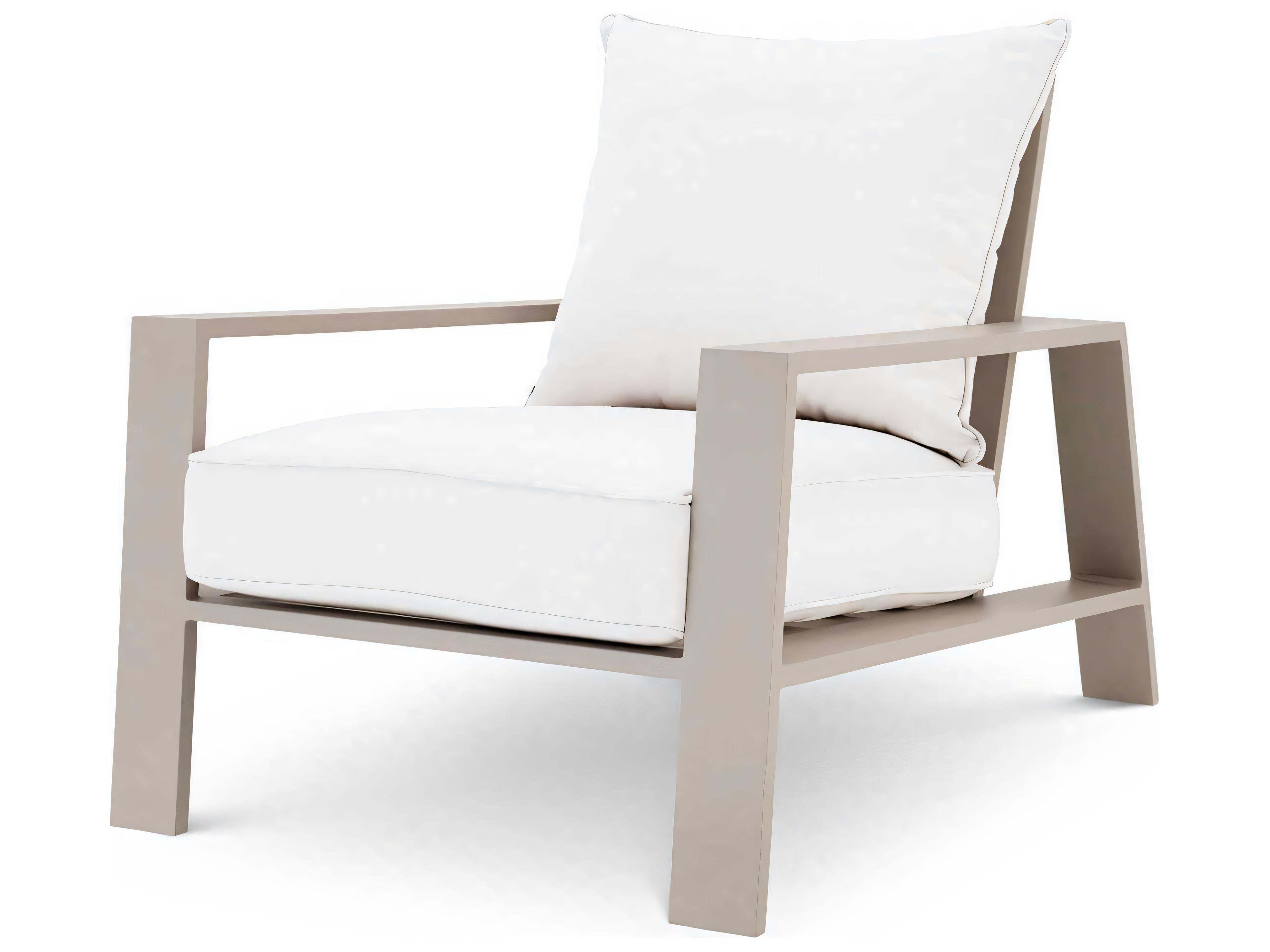 Eichholtz Outdoor Sand Finish Sunbrella Canvas Lounge Chair