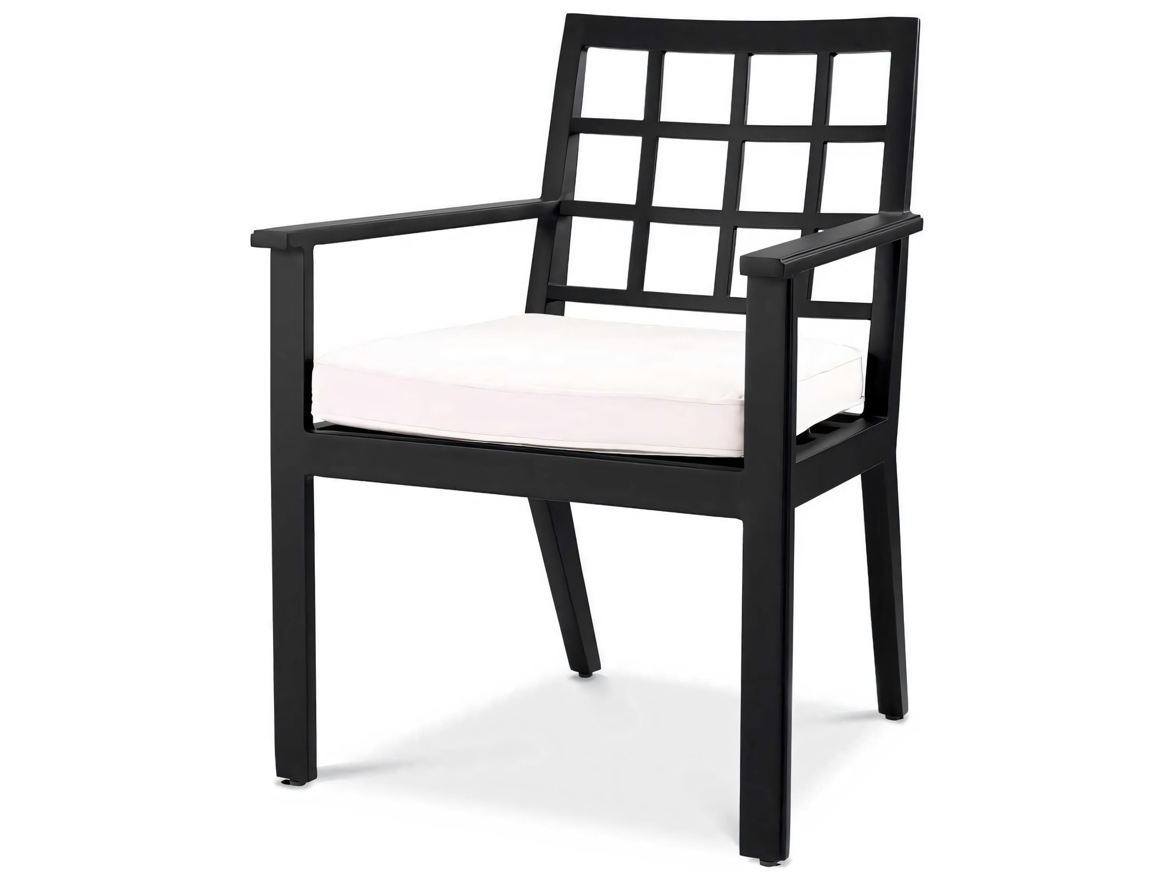 Eichholtz Outdoor Black Finish Sunbrella Canvas Dining Chair