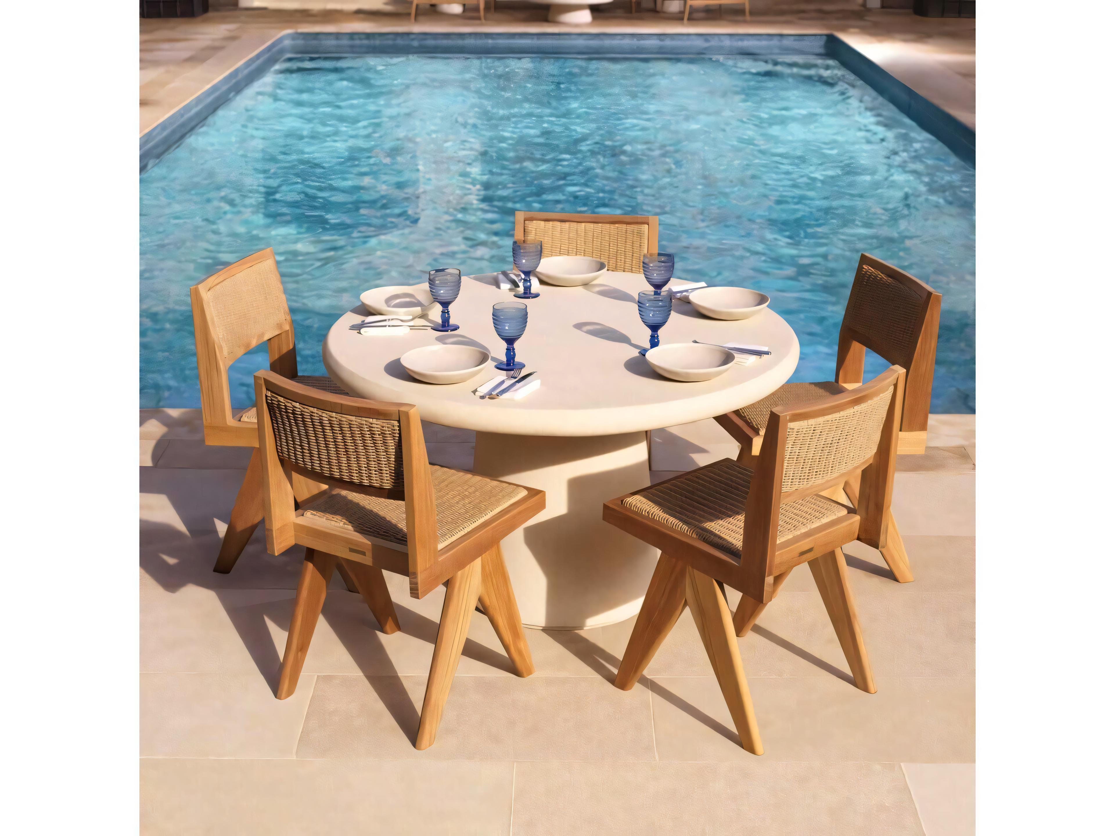 Eichholtz Outdoor Niclas Teak Dining Set