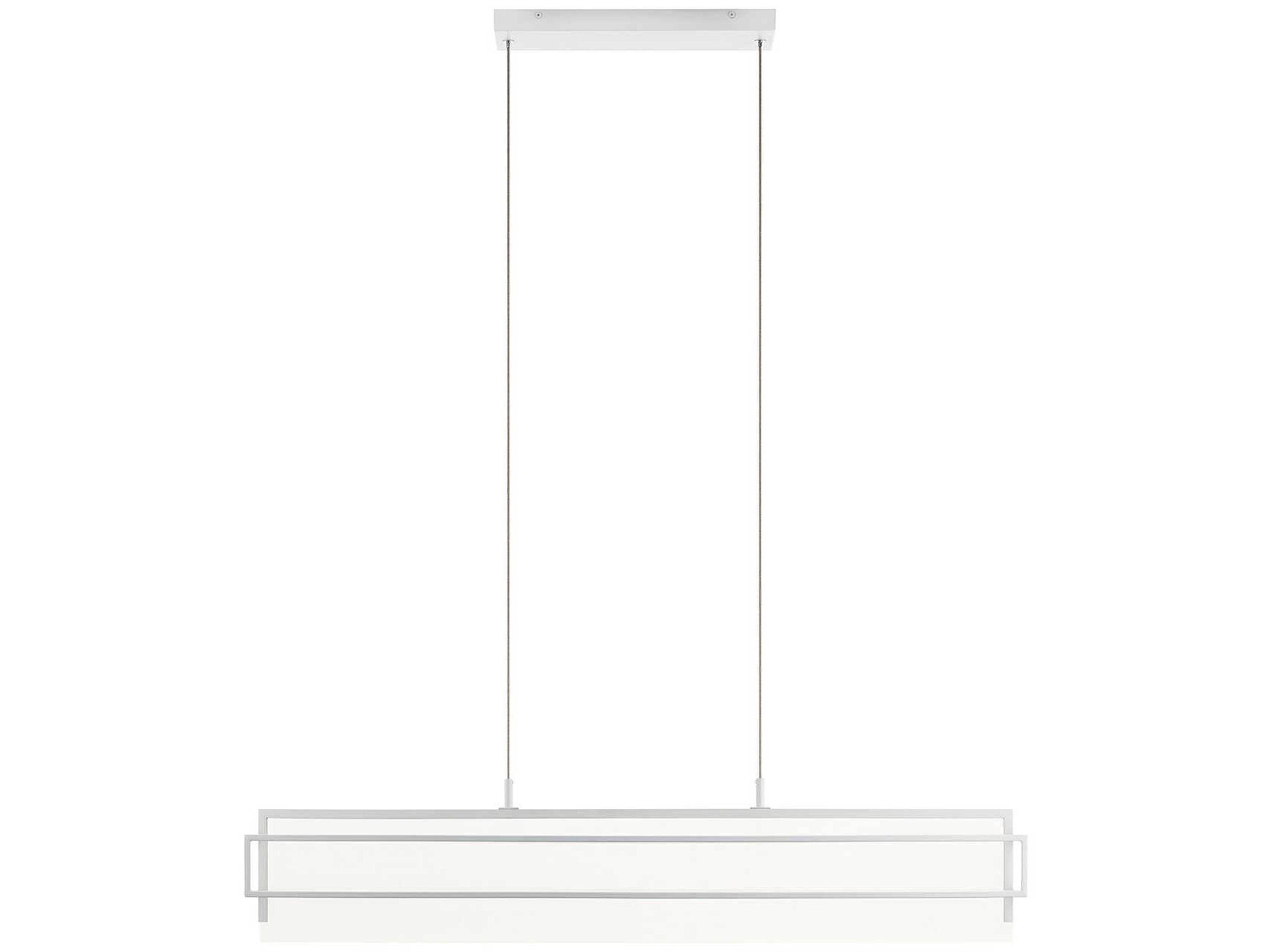 Vega 36-Light White LED Geometric Linear Island Pendant