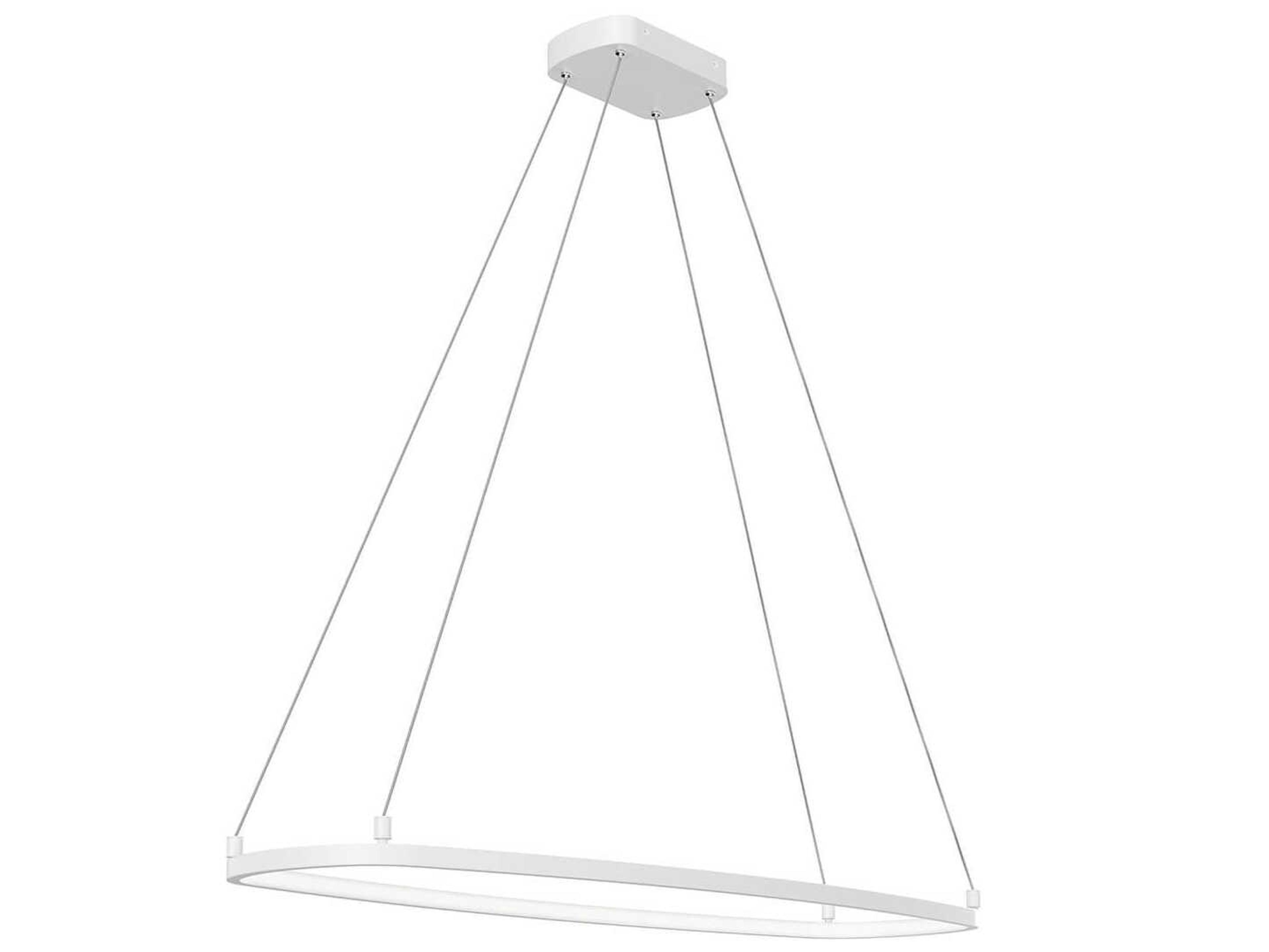 Koloa 1-Light White LED Linear Island Pendant