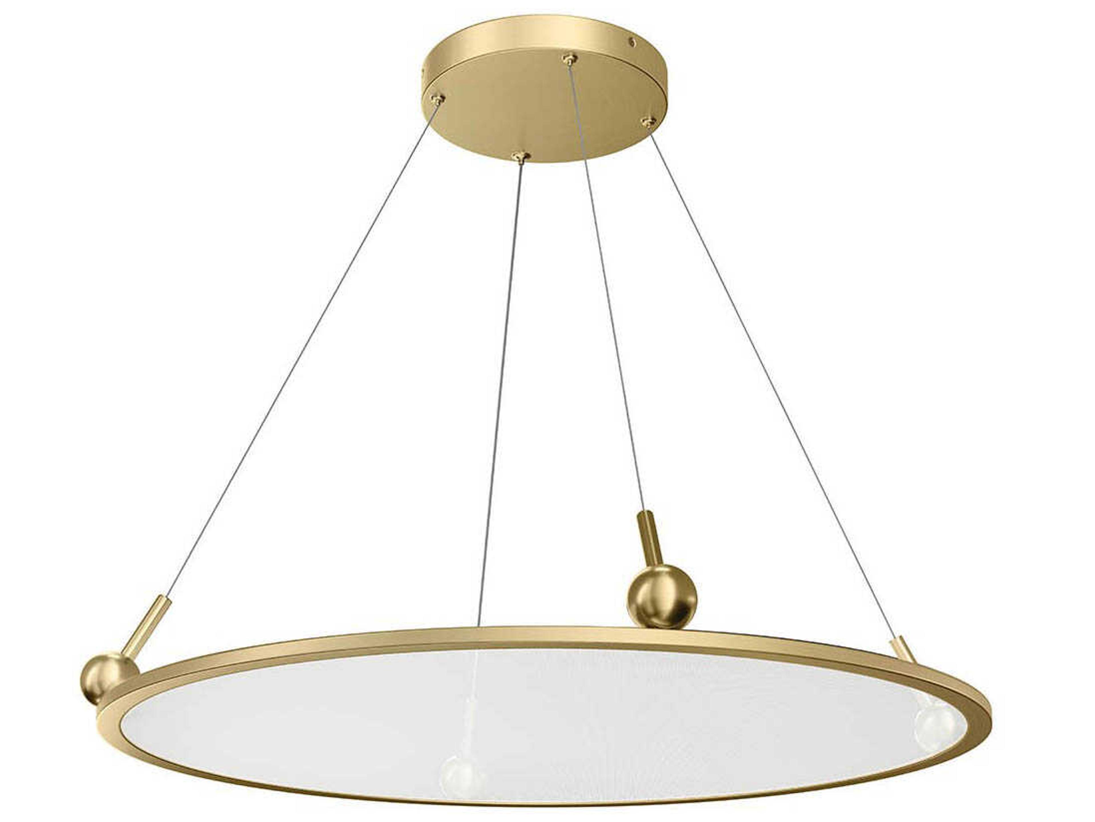 Jovian 1-Light Champagne Gold LED Linear Pendant