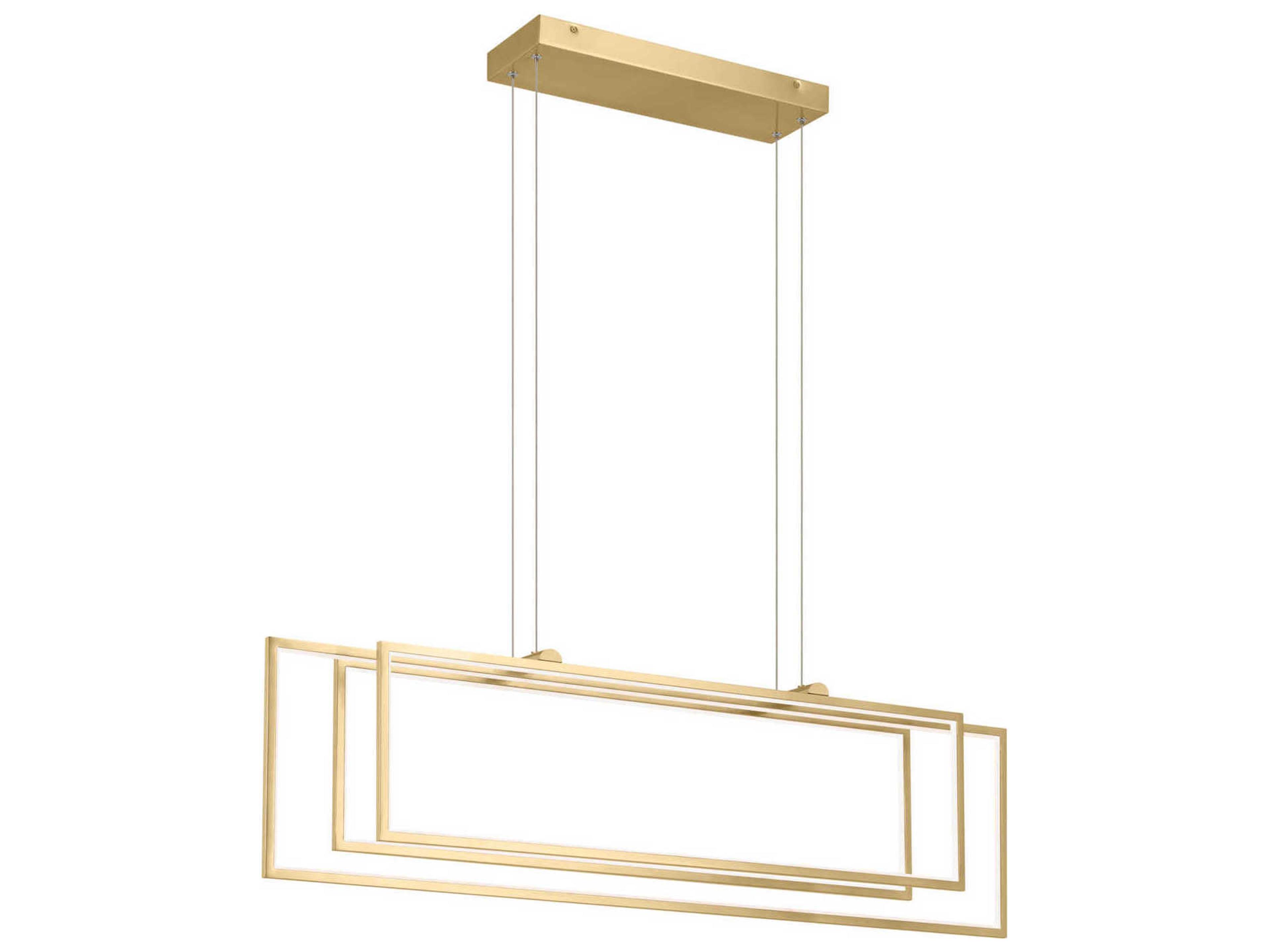 Jestin 3-Light Champagne Gold Linear Island Pendant