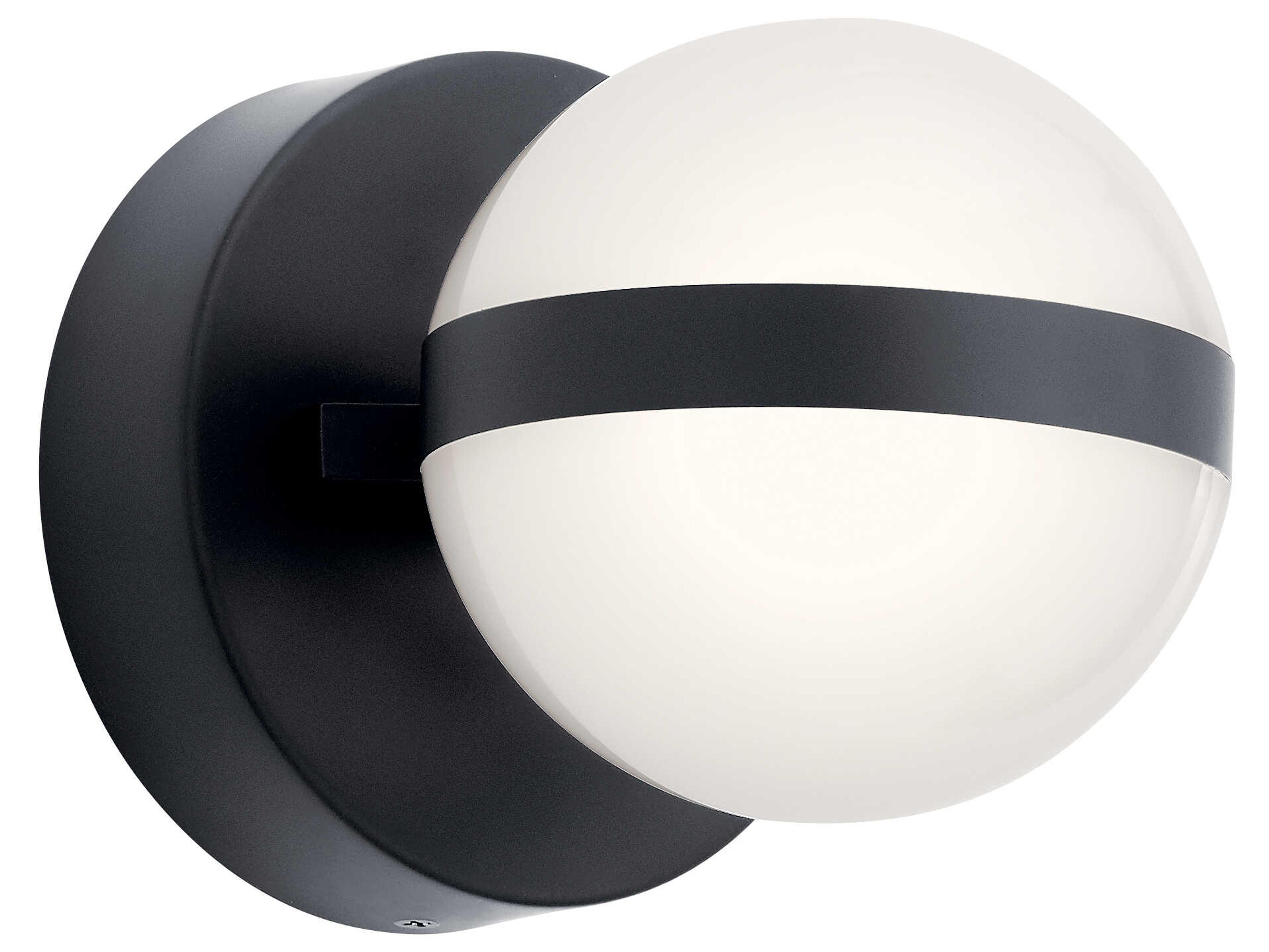 Elan Brettin 1-Light Matte Black LED Vanity Light