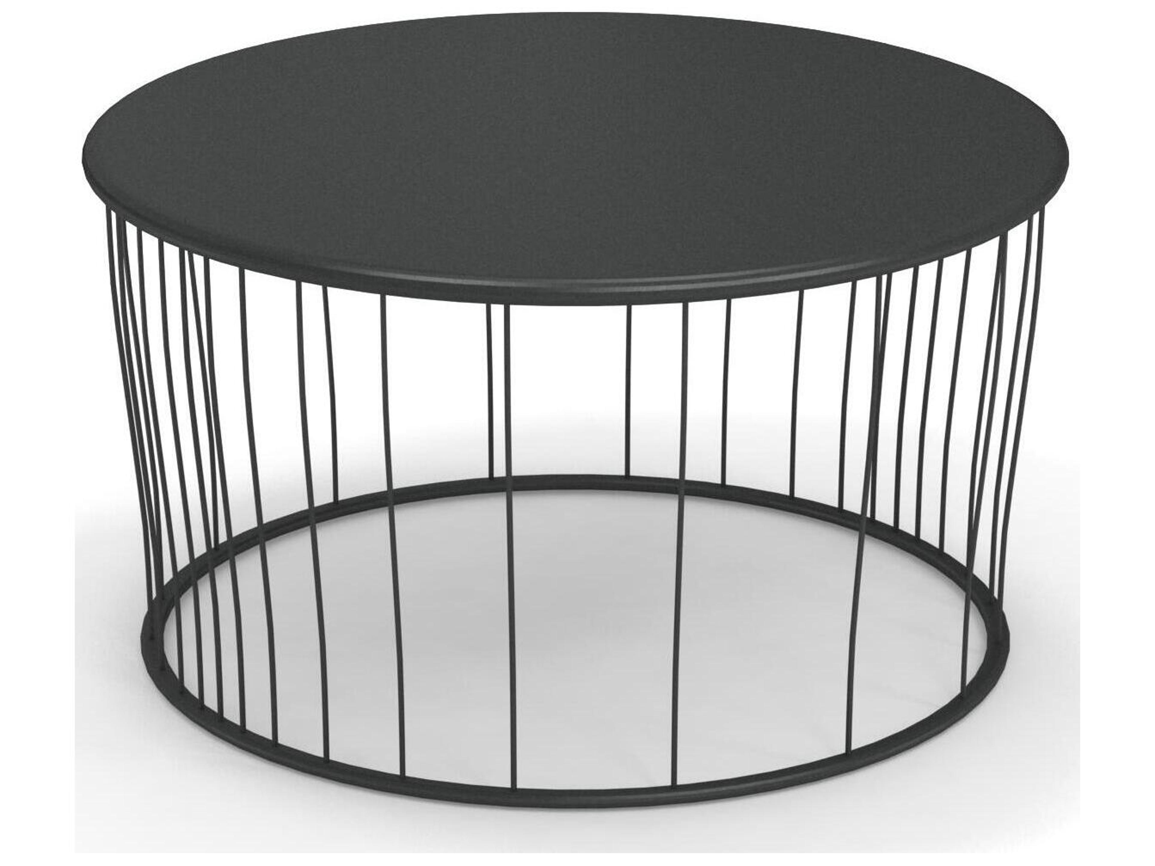 EMU Cannole Steel Round Outdoor Patio Coffee Table