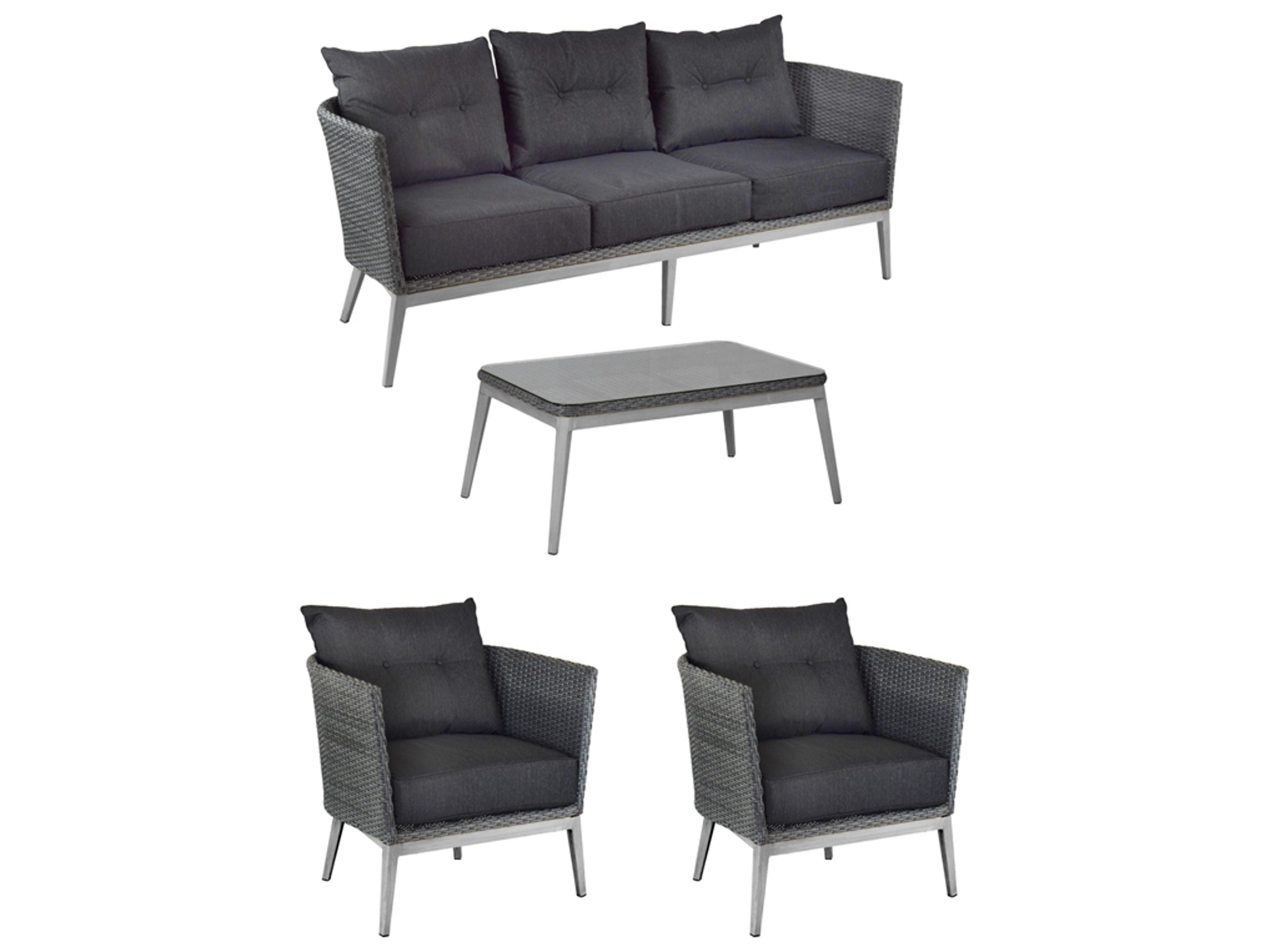EMU Elly Aluminum Patio Lounge Set