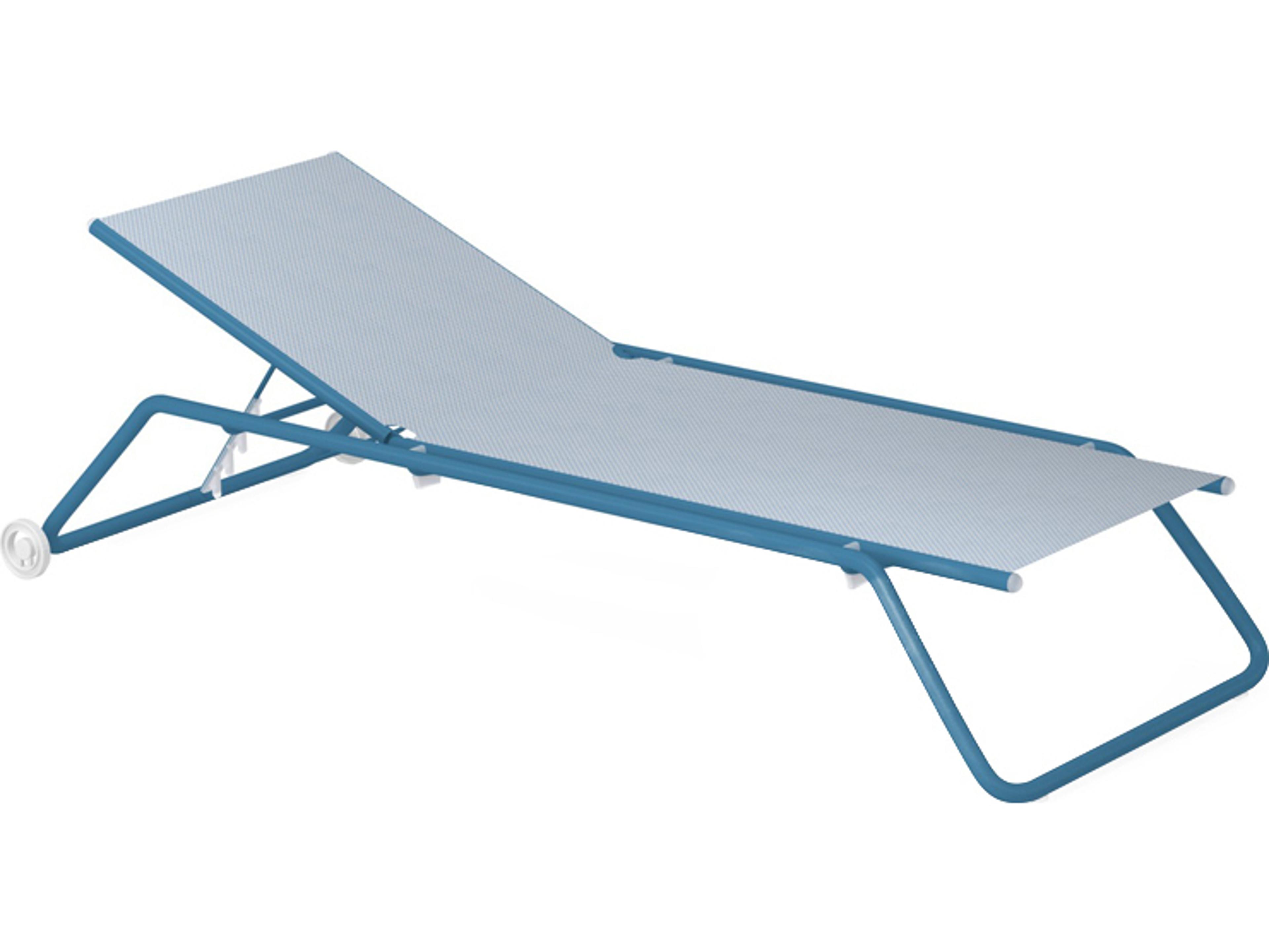 EMU Snooze Steel Sling Patio Chaise Lounge