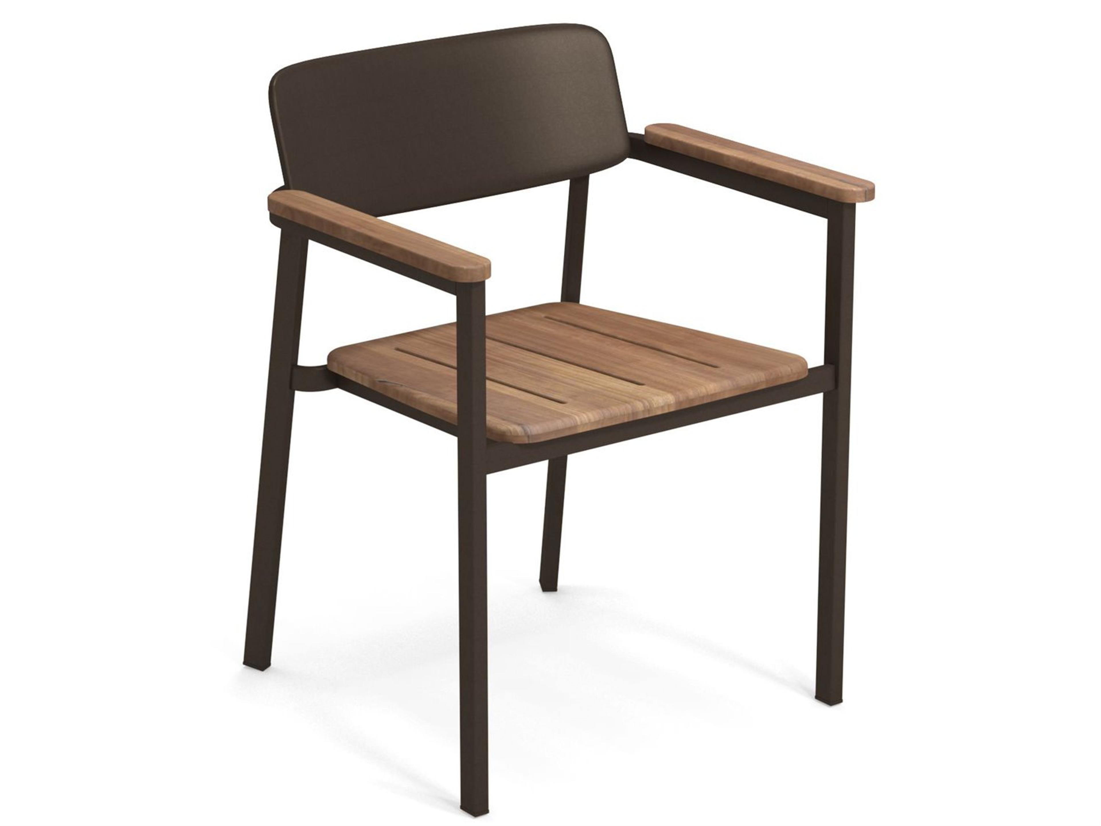 EMU Shine Aluminum Metal Outdoor Patio Dining Chair