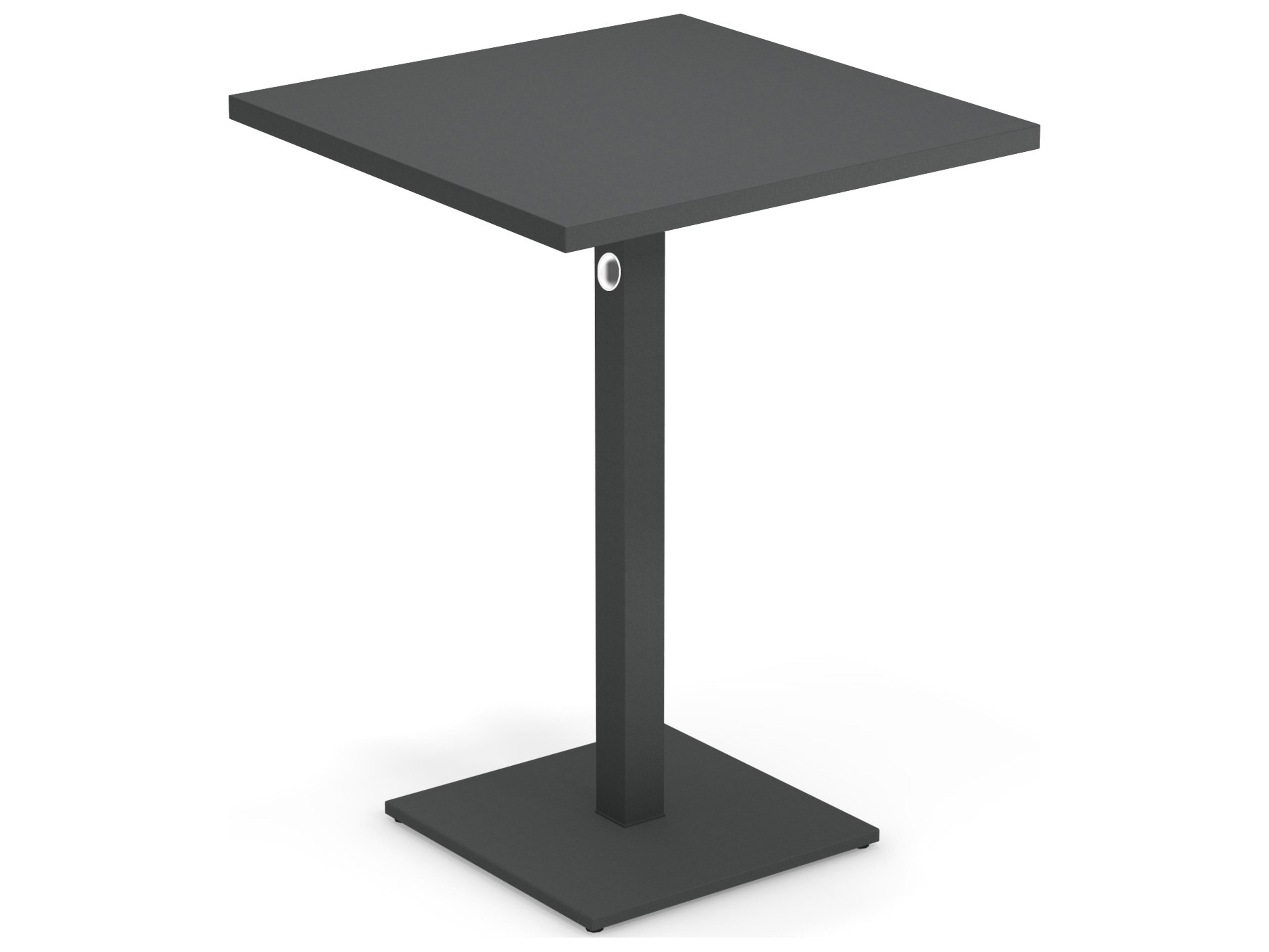 EMU Lock Steel Square Patio Bar Table