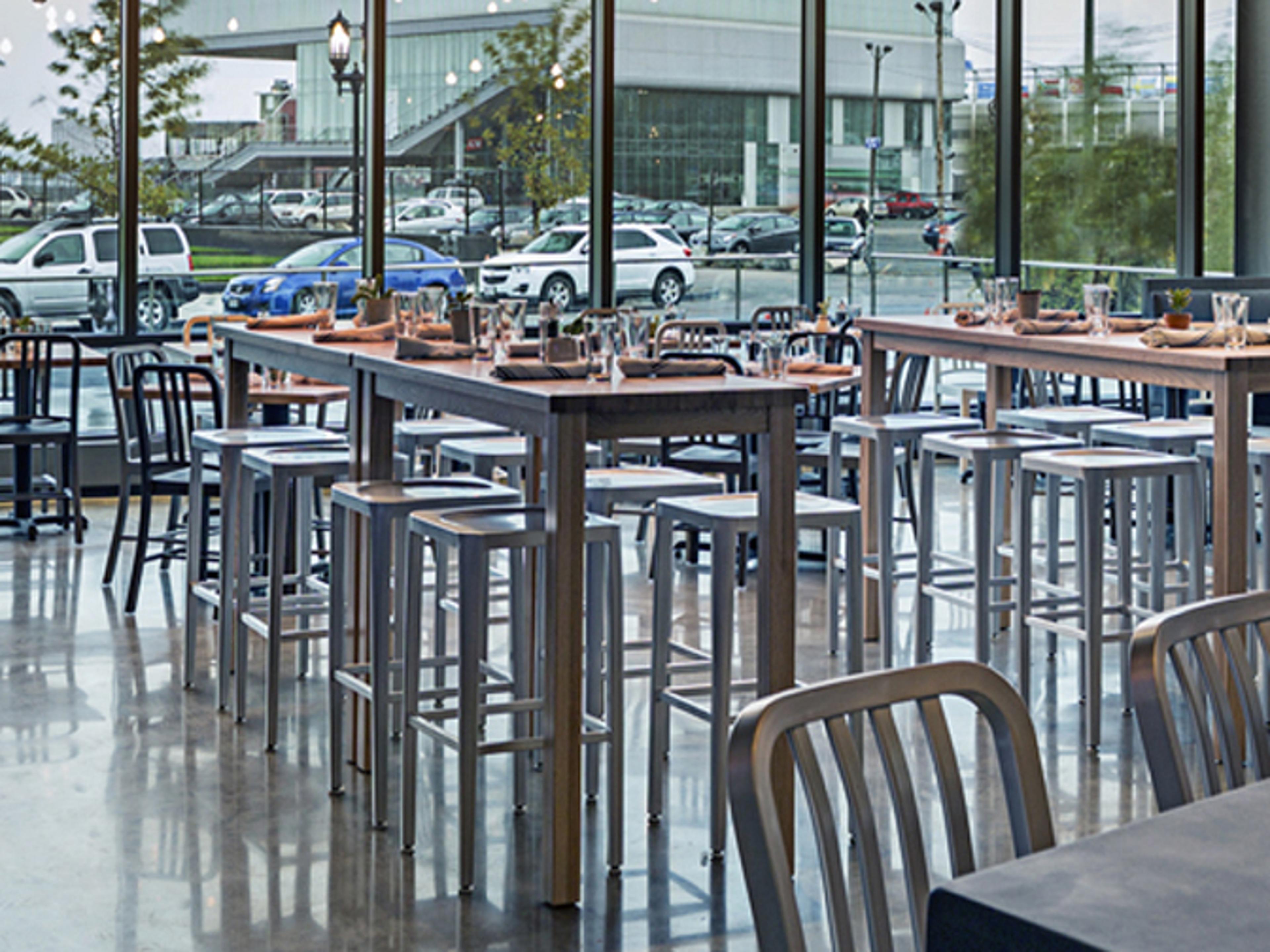 EMU Anna Aluminum Outdoor Patio Dining Set