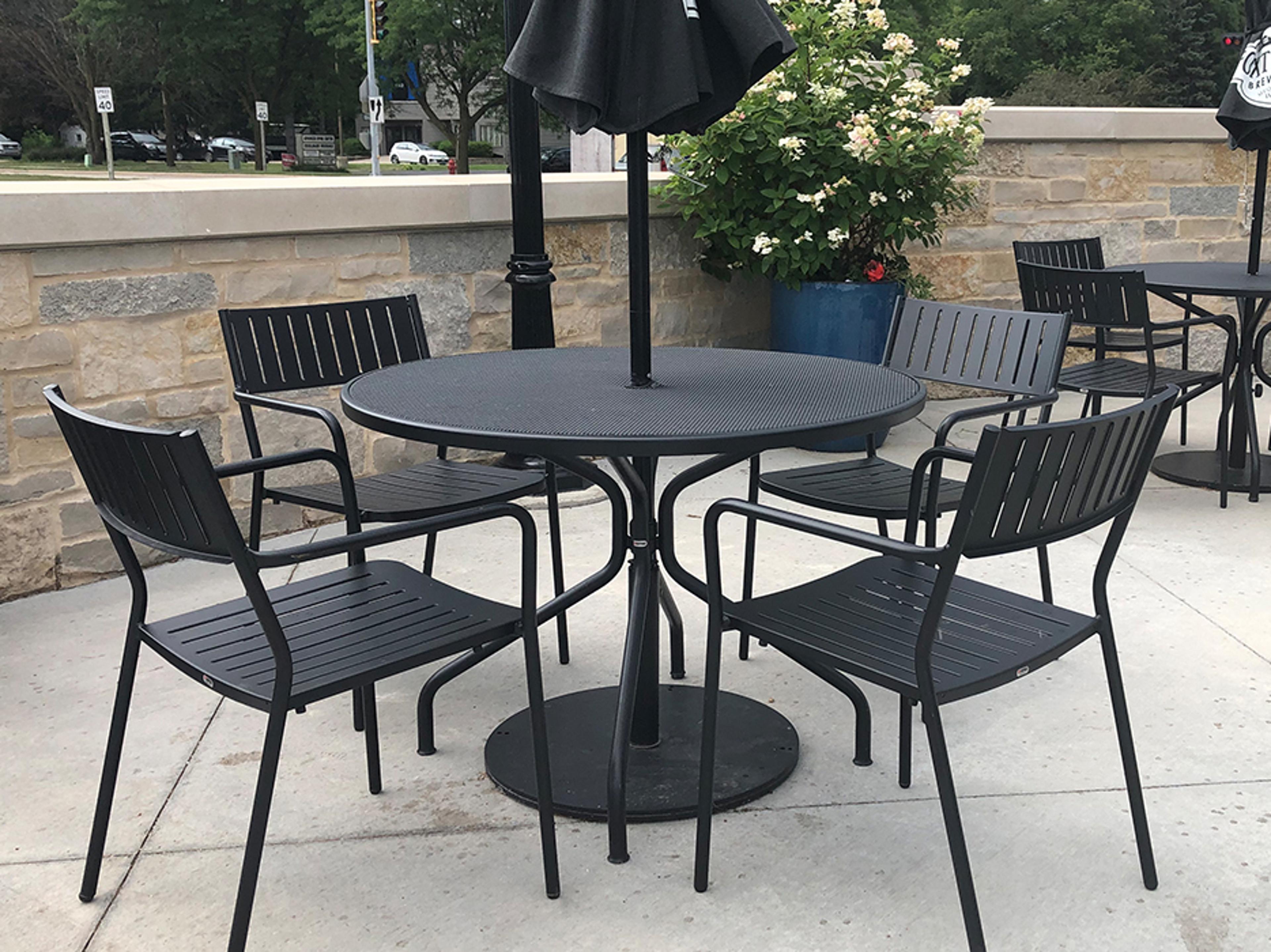 EMU Bridge Aluminum Outdoor Dining Set