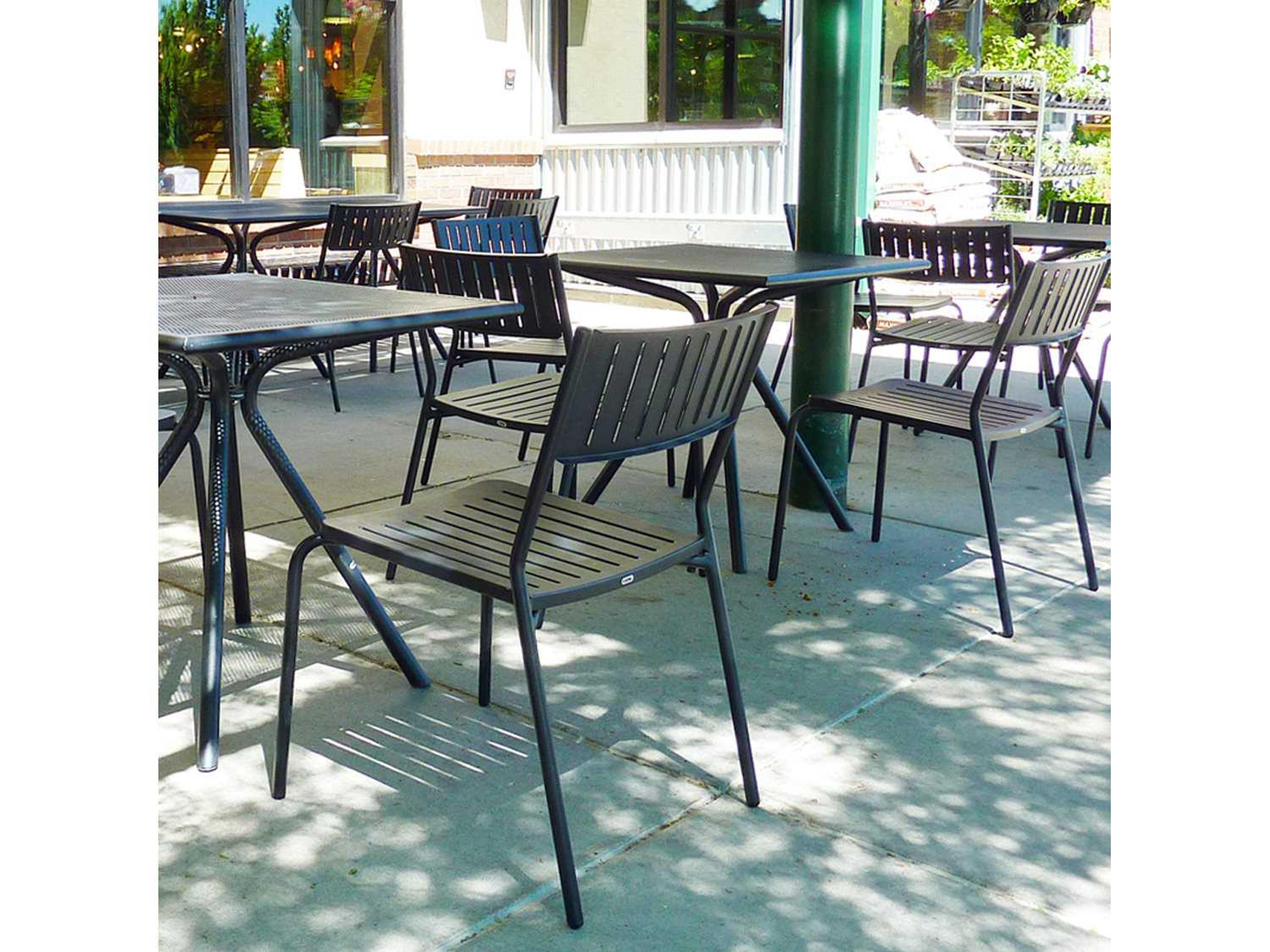 EMU Bridge Aluminum Outdoor Patio Dining Set