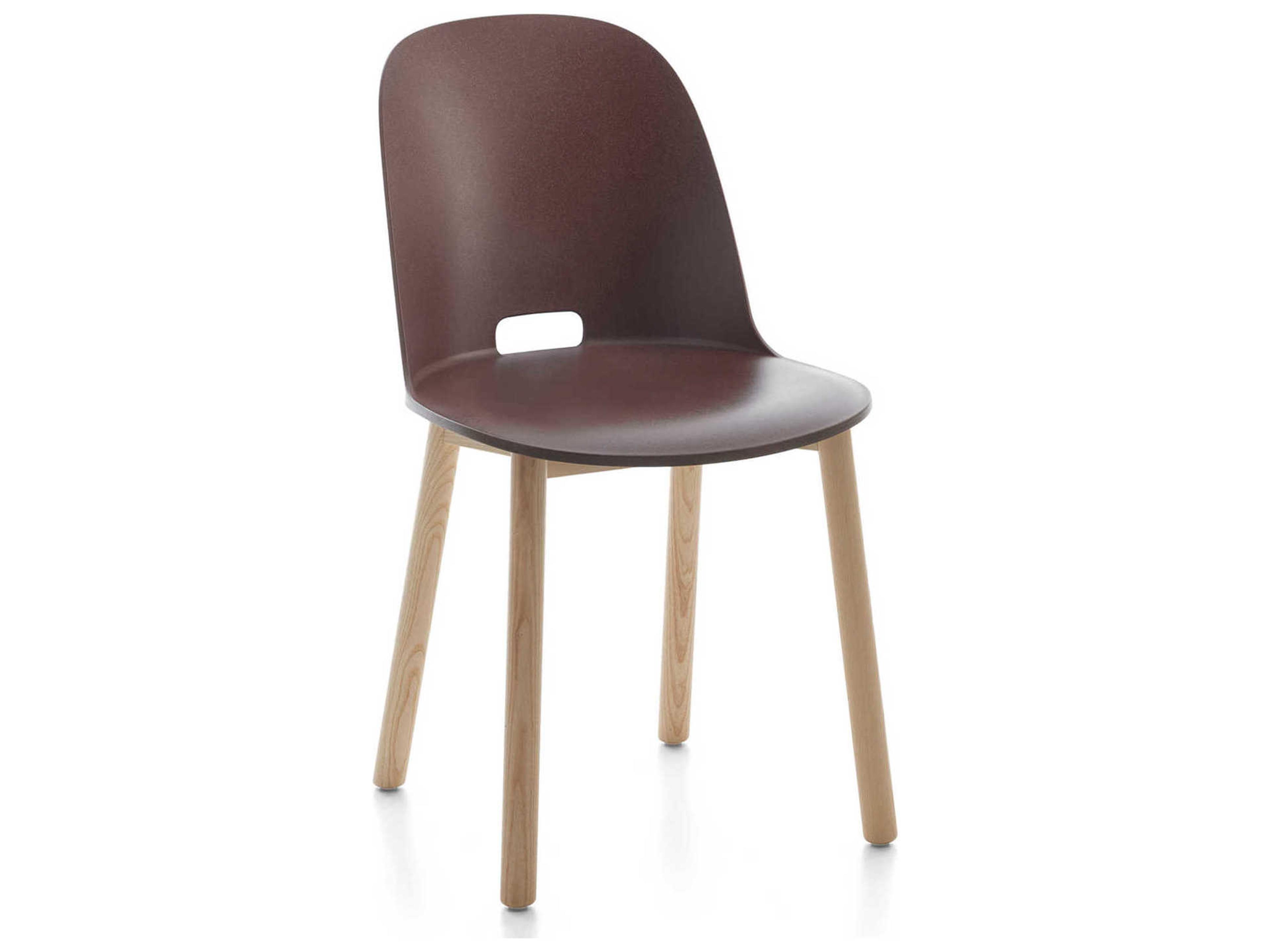Emeco Alfi By Jasper Morrison Ash Wood Brown Side Dining Chair