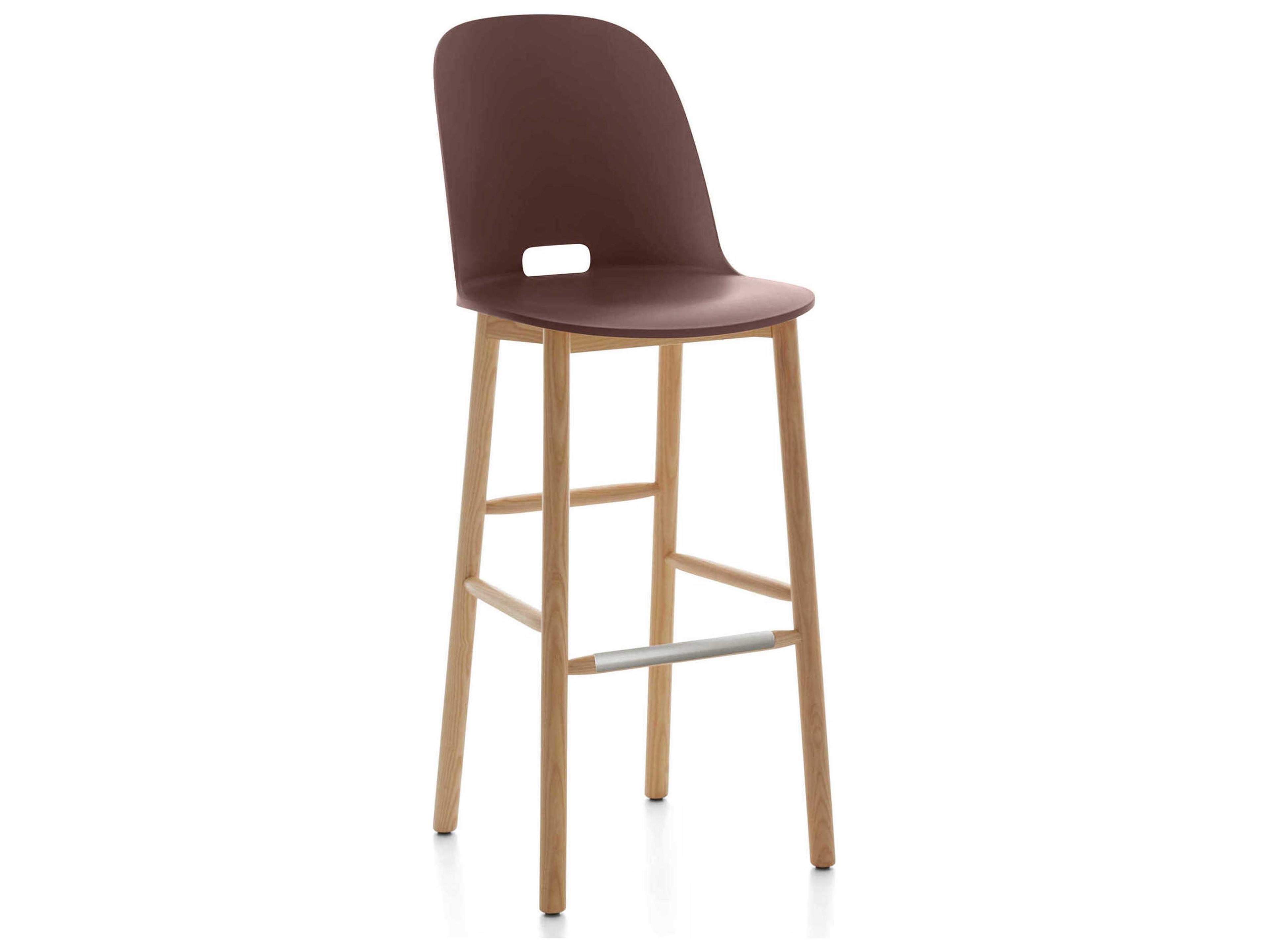 Emeco Alfi By Jasper Morrison Ash Wood Bar Stool
